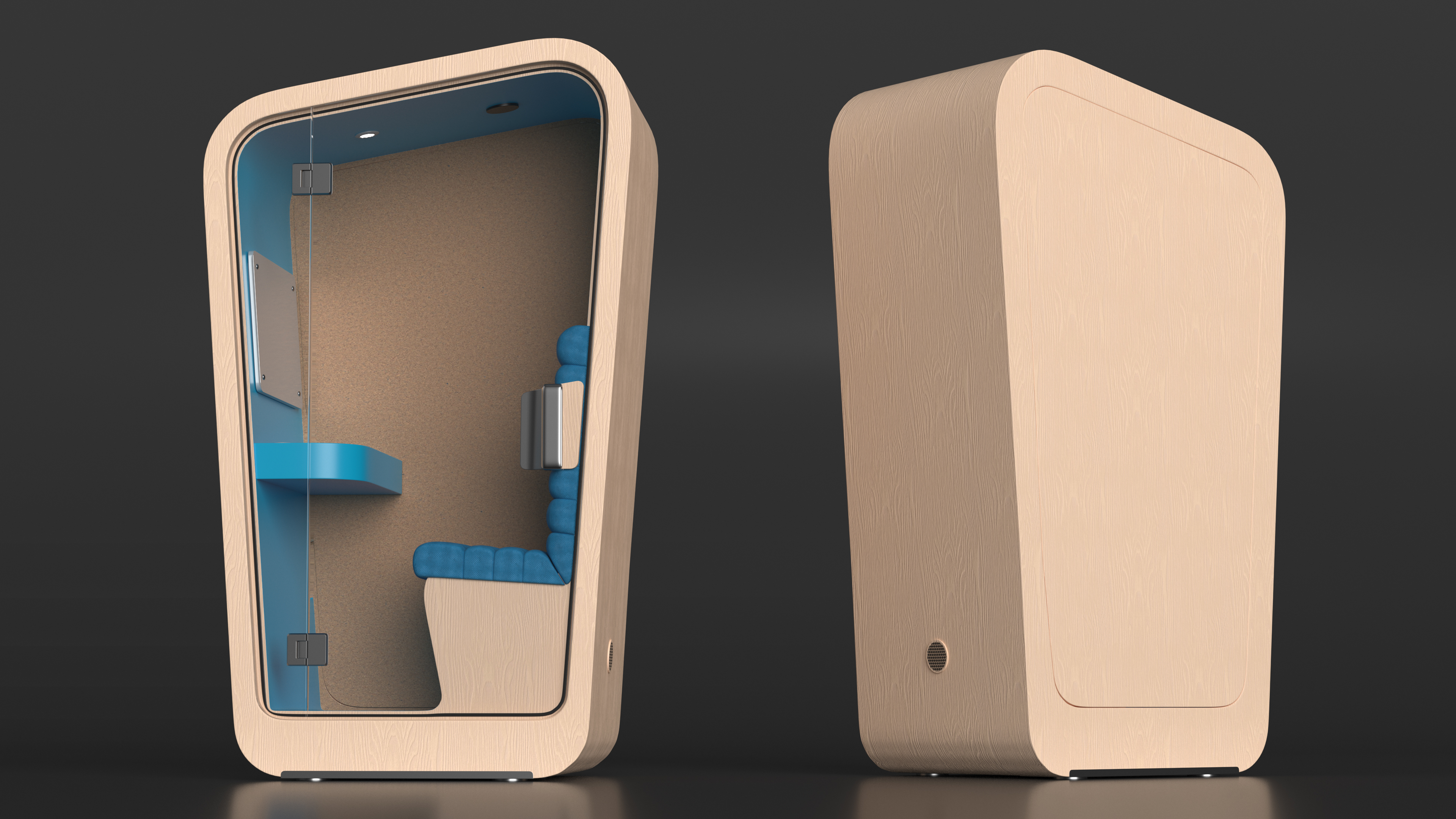 3D model Modern Office Phone Booth