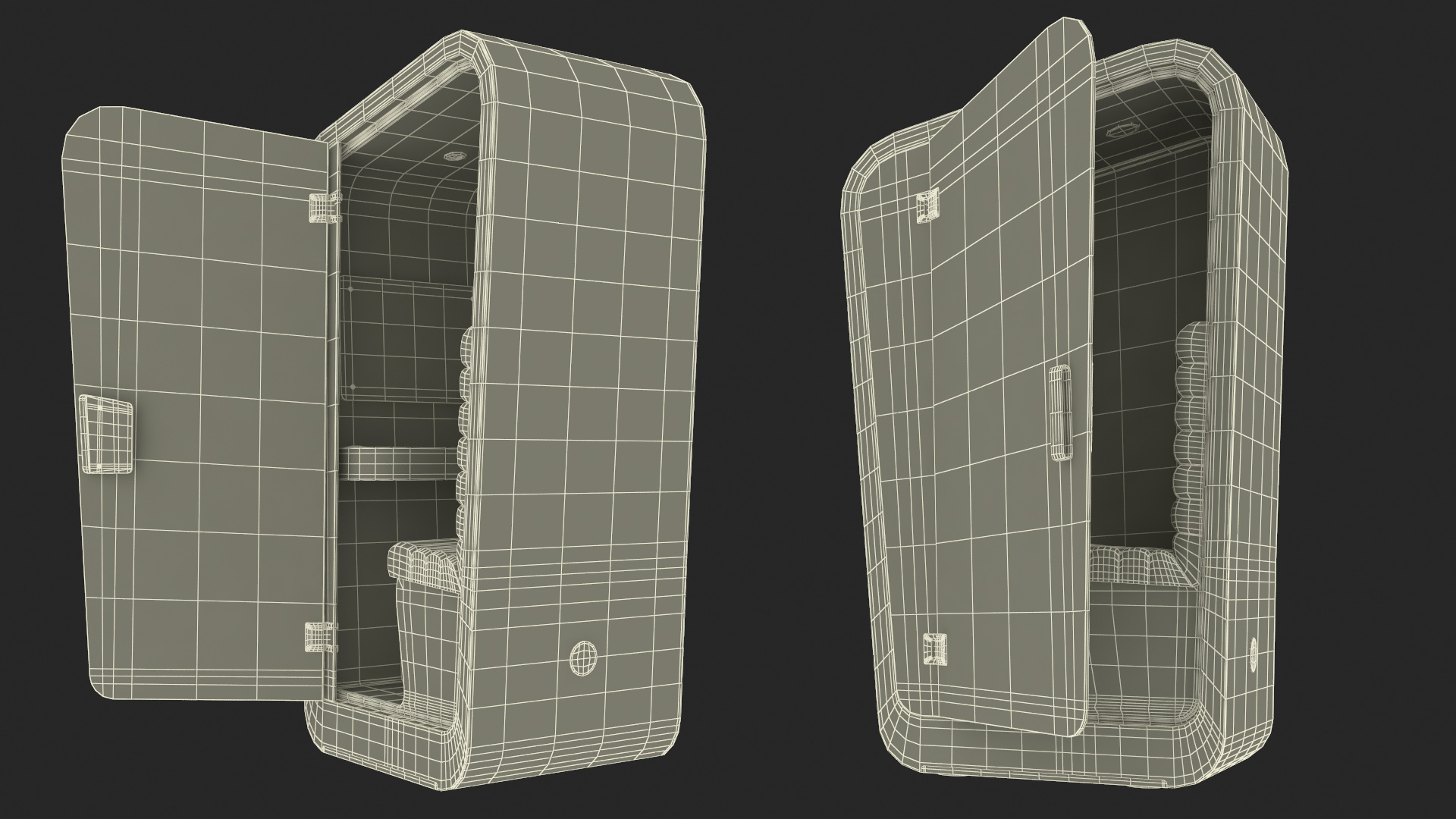 3D model Modern Office Phone Booth