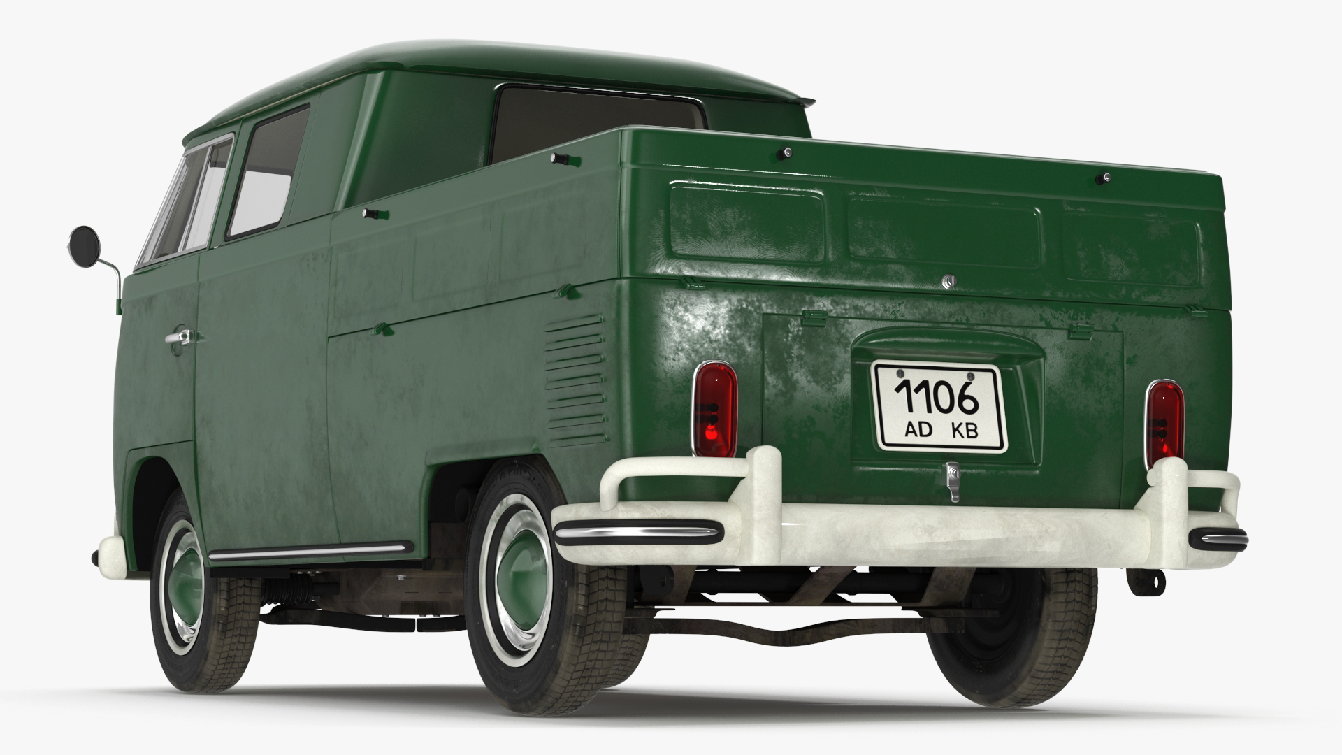 Vintage Volkswagen Type 2 Pickup 3D