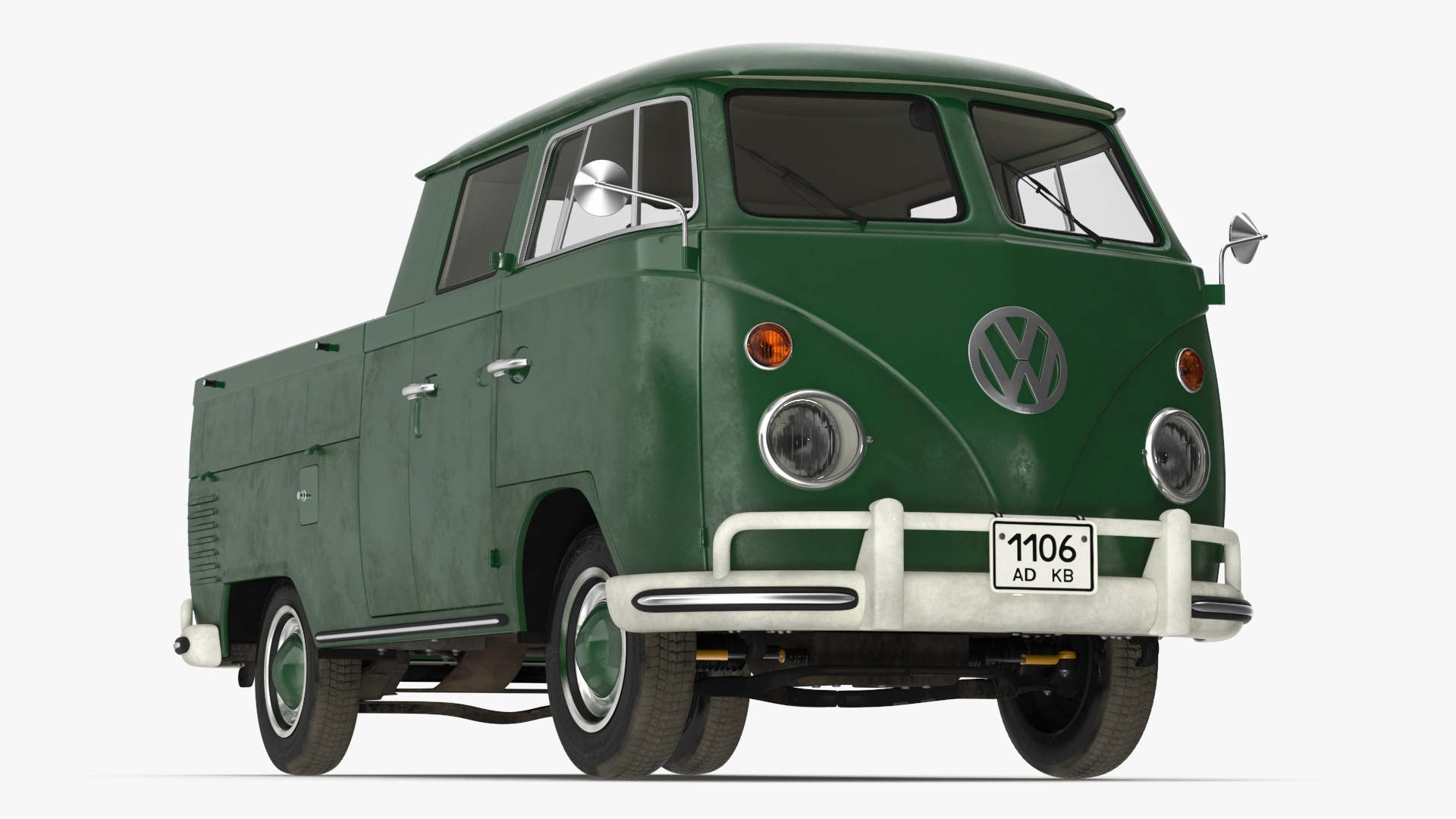Vintage Volkswagen Type 2 Pickup 3D