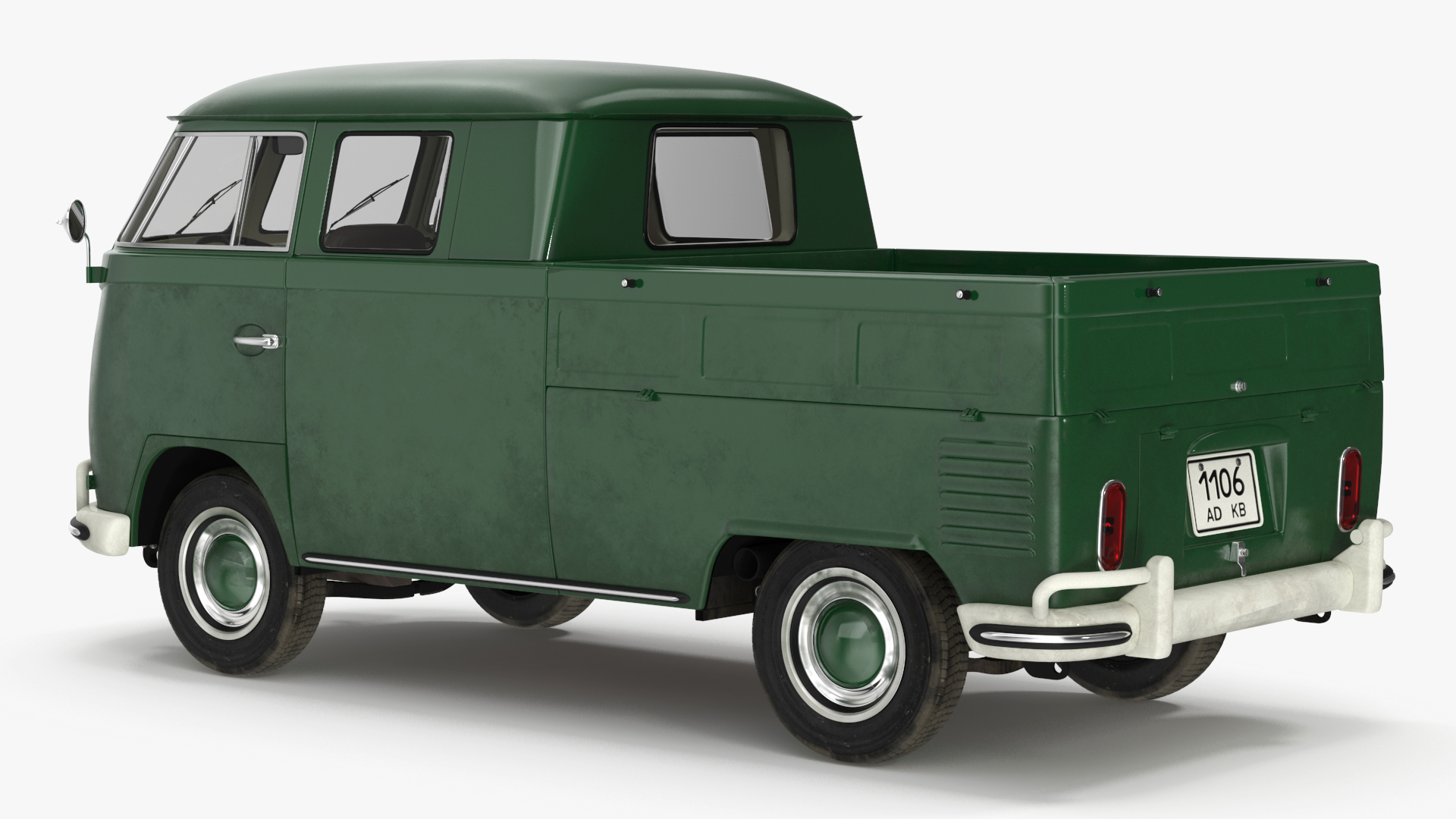 Vintage Volkswagen Type 2 Pickup 3D