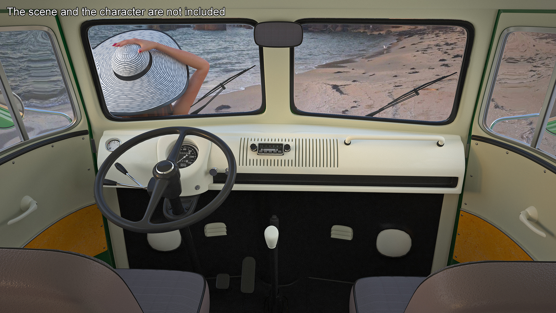 Vintage Volkswagen Type 2 Pickup 3D