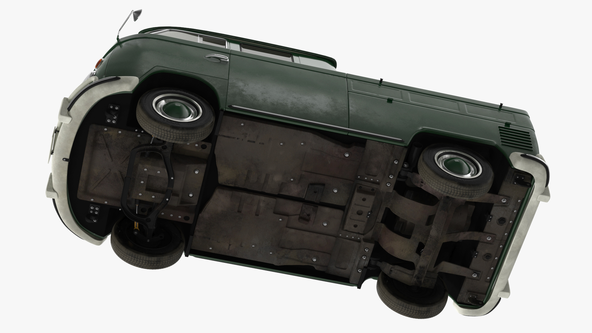 Vintage Volkswagen Type 2 Pickup 3D