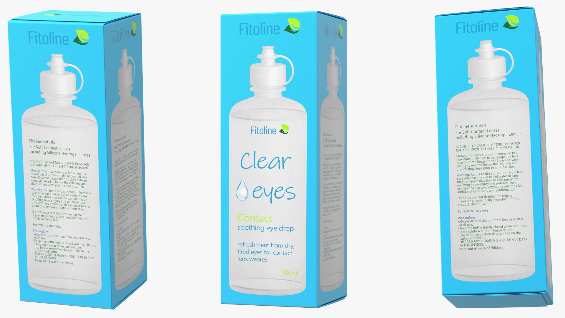 Contact Lens Fluid Packaging Clear Eyes 3D model