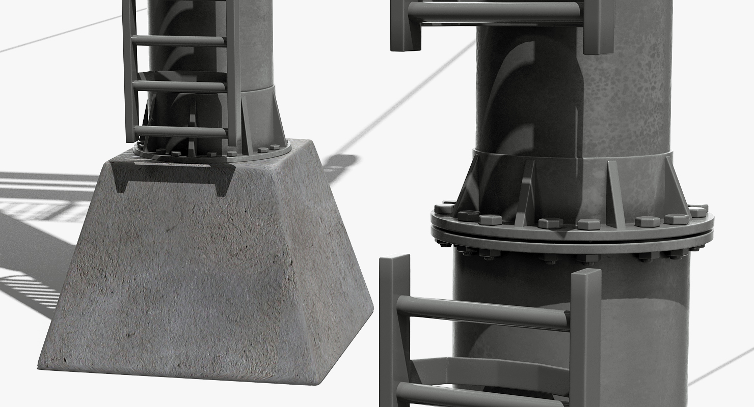 3D model Aerial Ski Lift