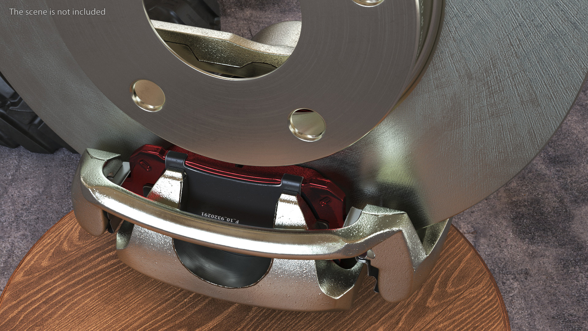 3D Brake Caliper Pads Disk model
