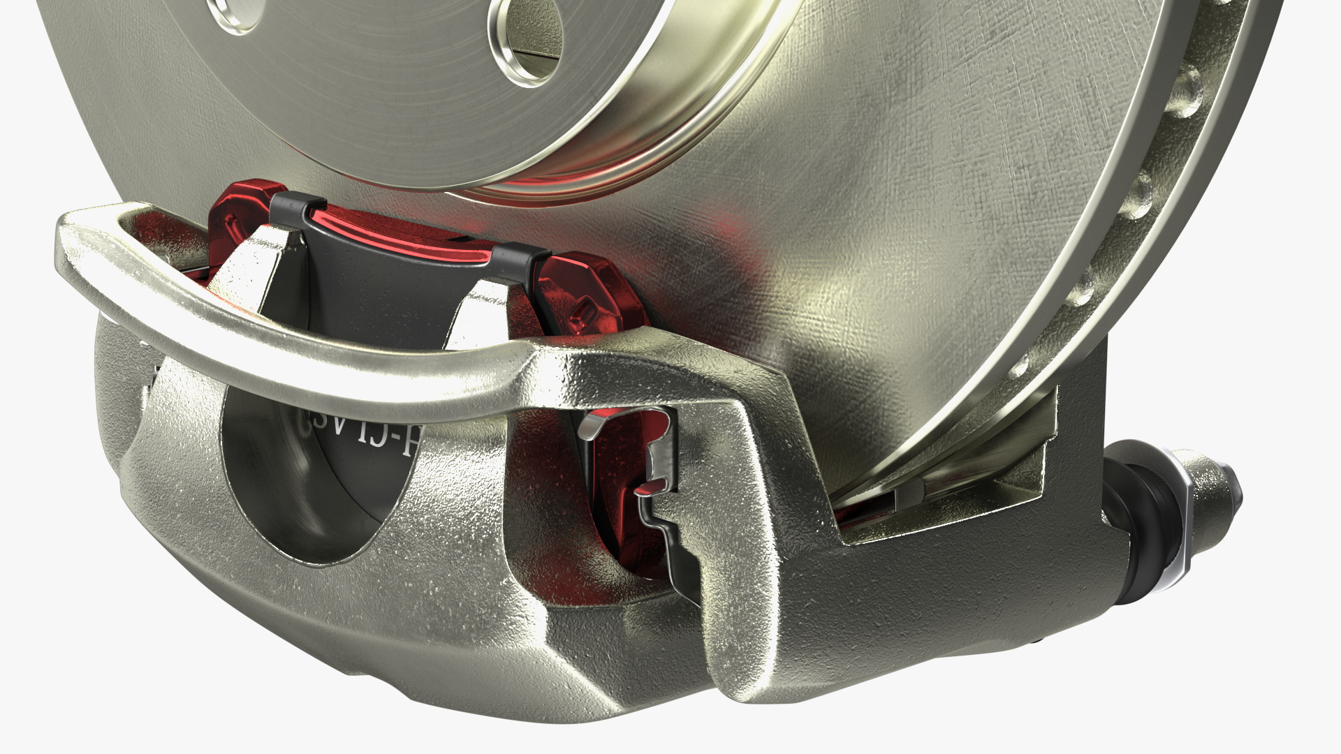 3D Brake Caliper Pads Disk model