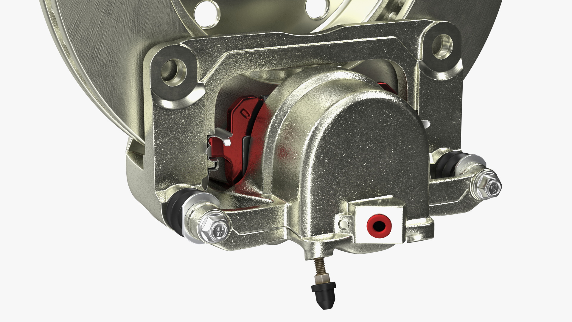 3D Brake Caliper Pads Disk model