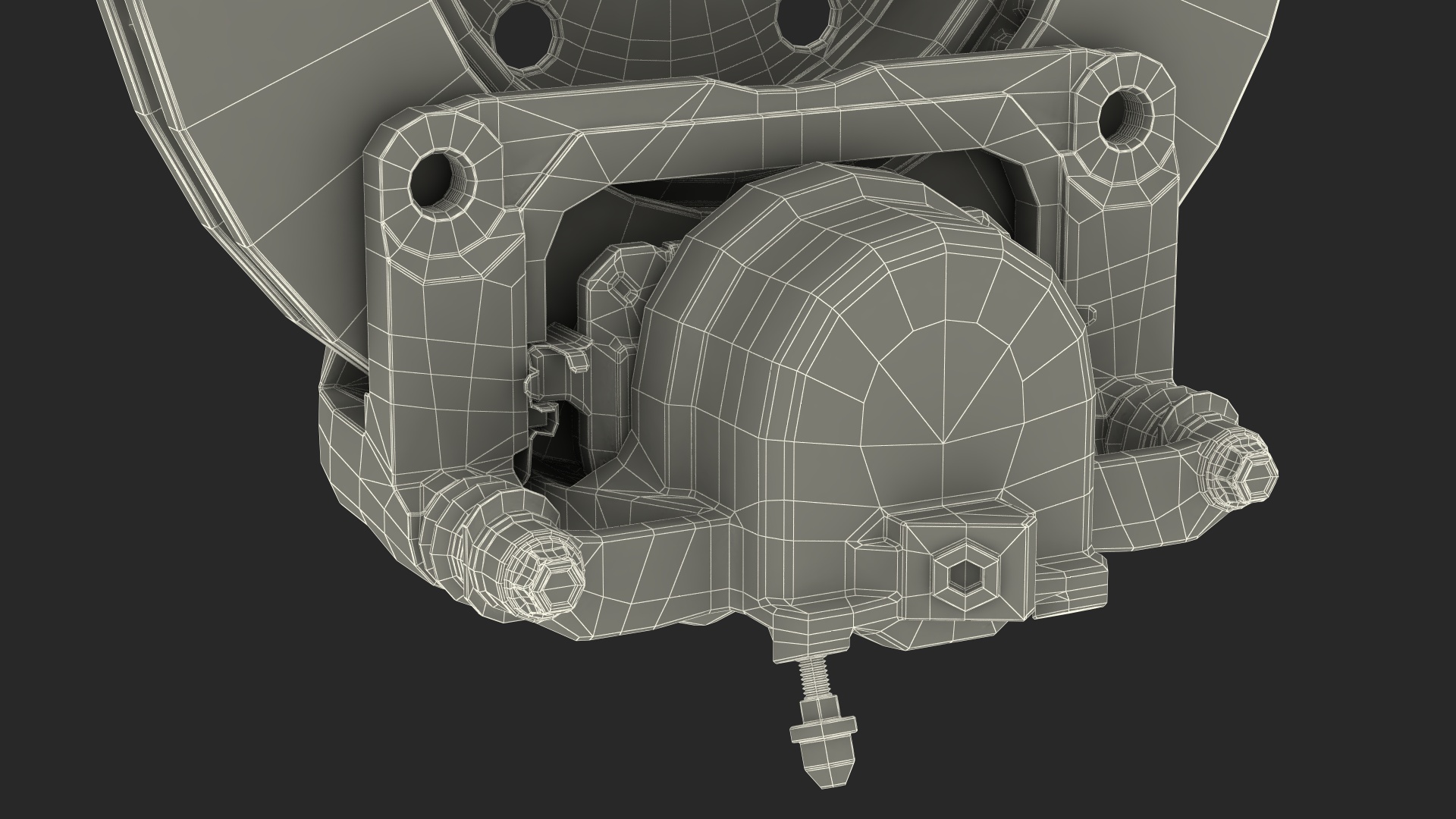 3D Brake Caliper Pads Disk model