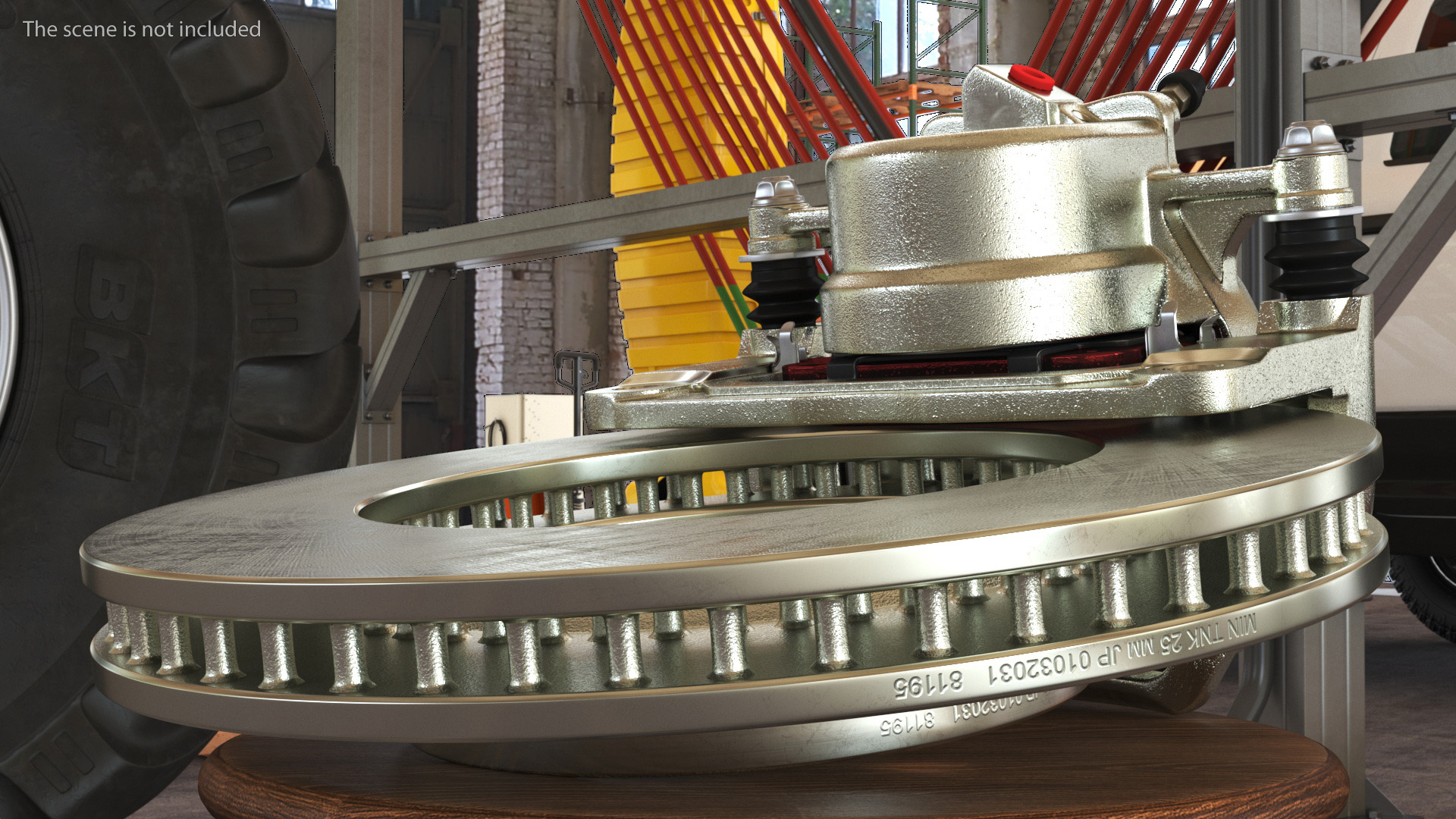 3D Brake Caliper Pads Disk model