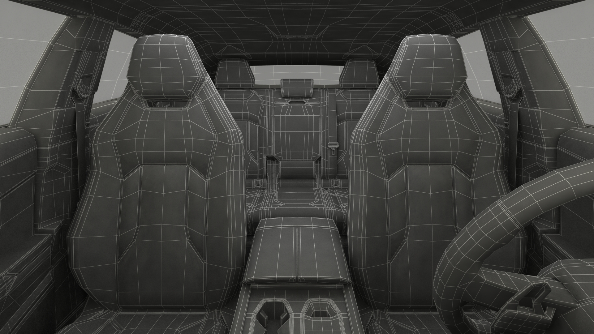 3D Super Luxury SUV Rigged model