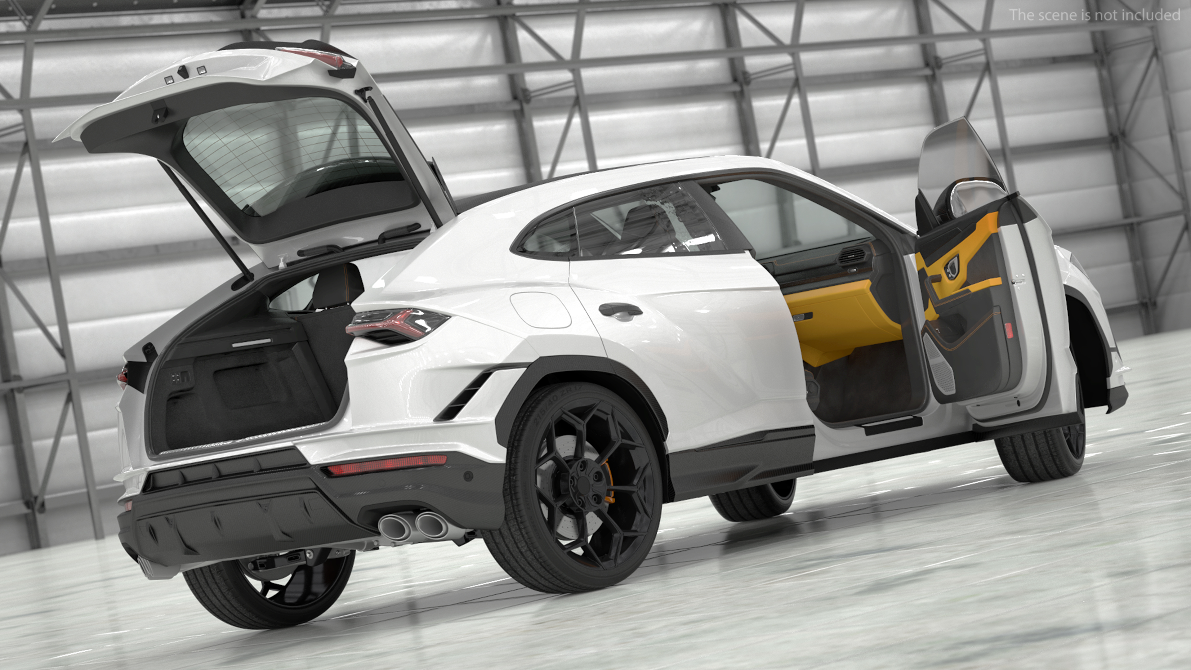 3D Super Luxury SUV Rigged model