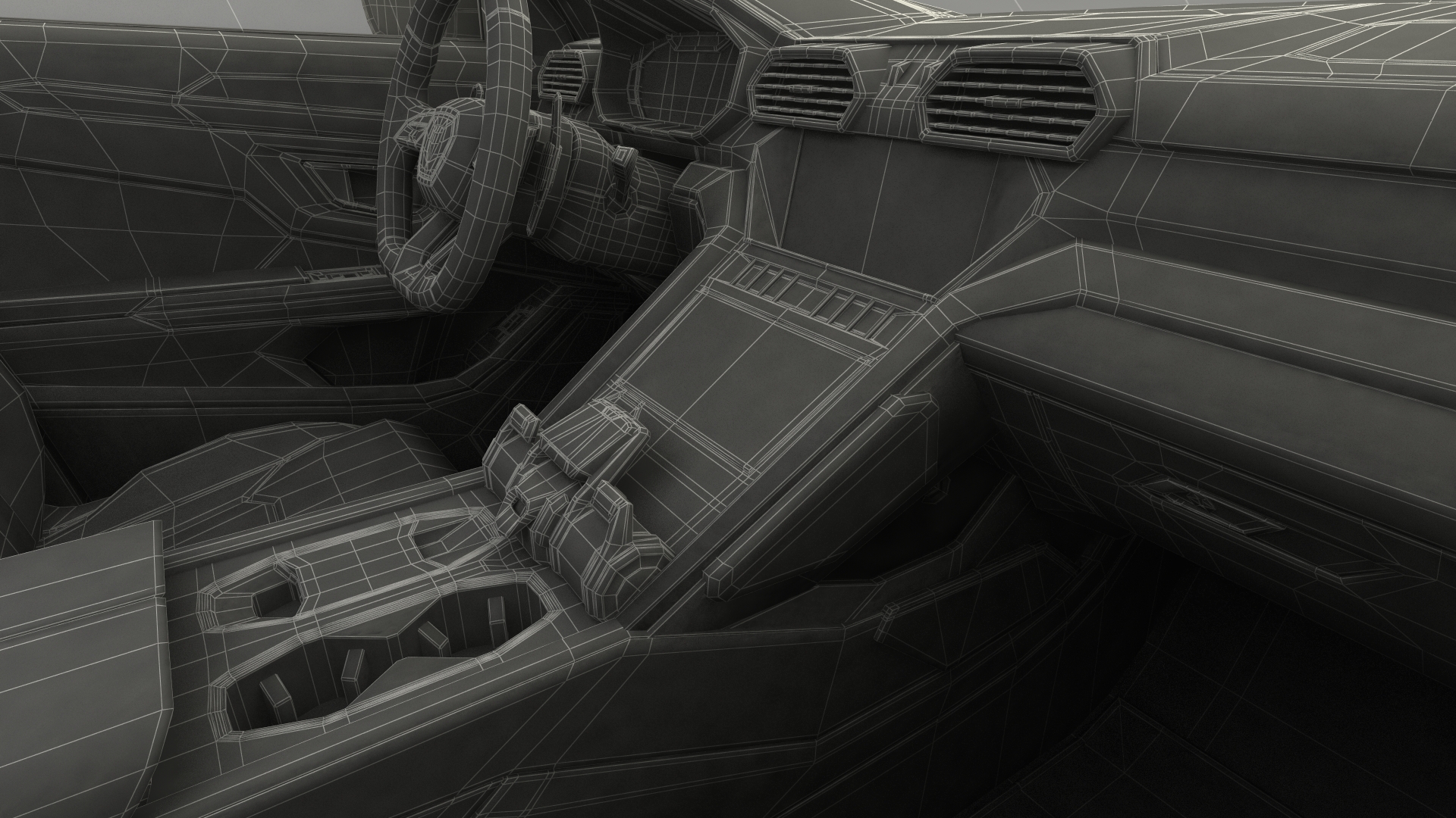 3D Super Luxury SUV Rigged model
