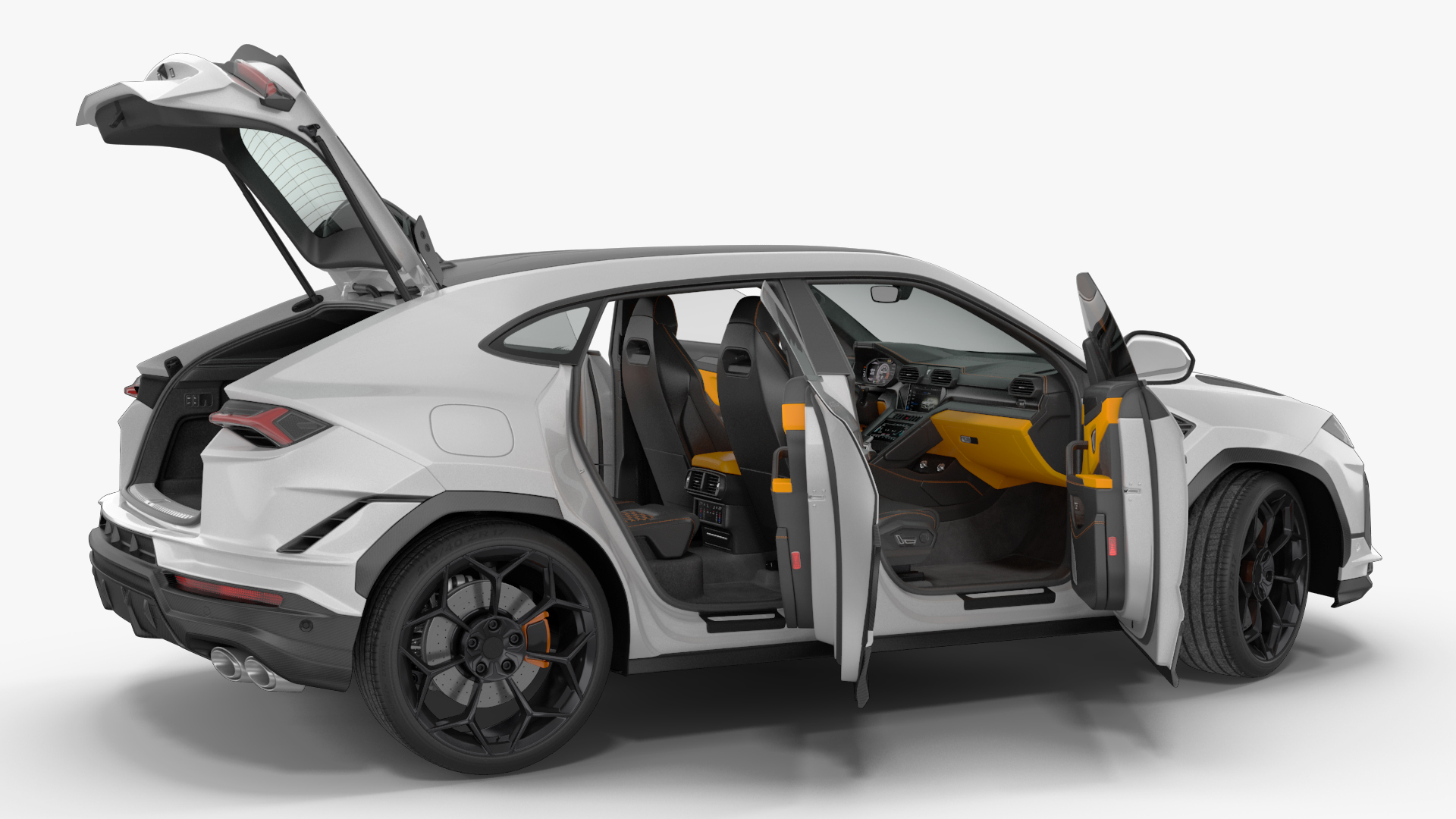 3D Super Luxury SUV Rigged model