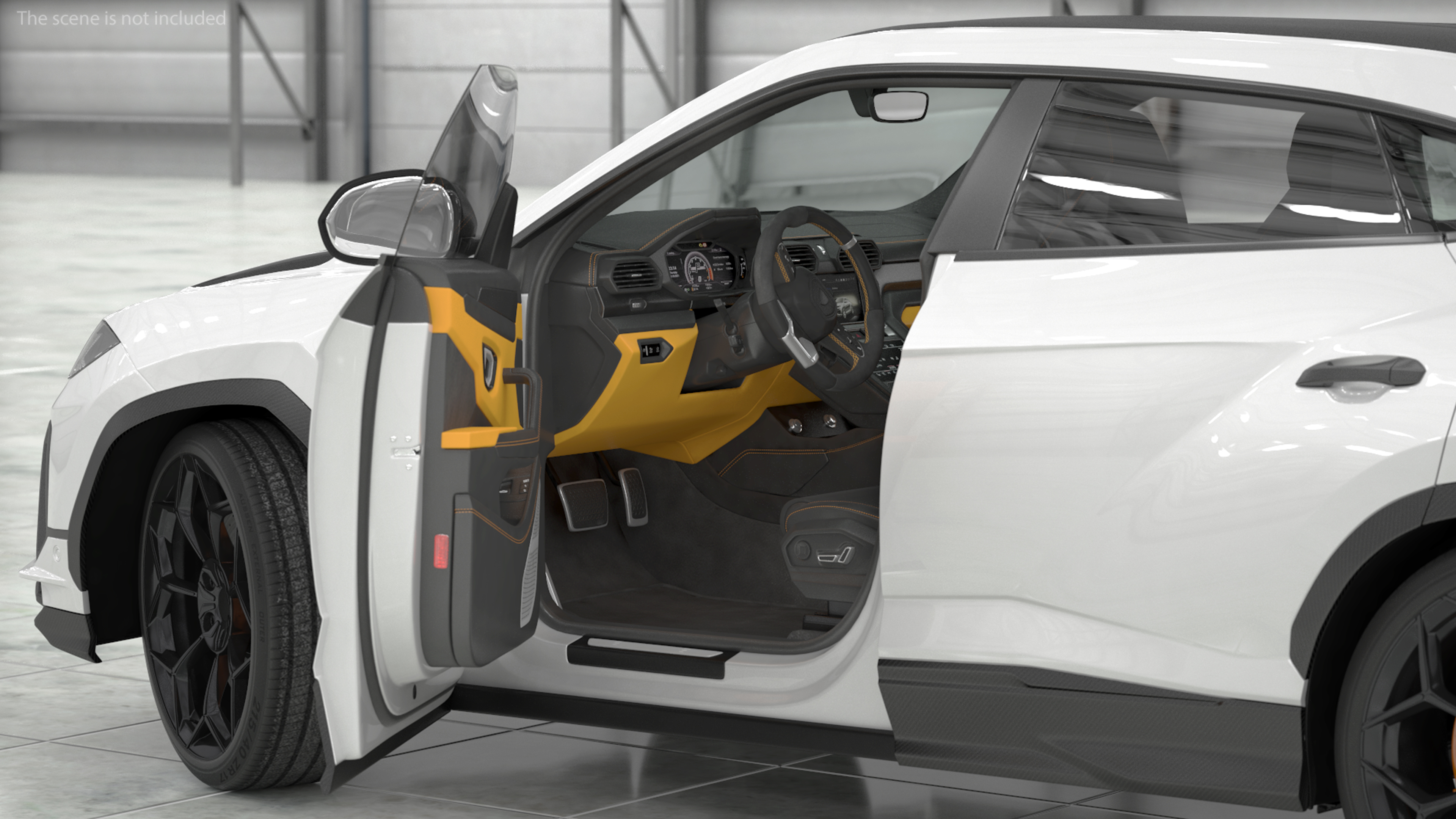 3D Super Luxury SUV Rigged model