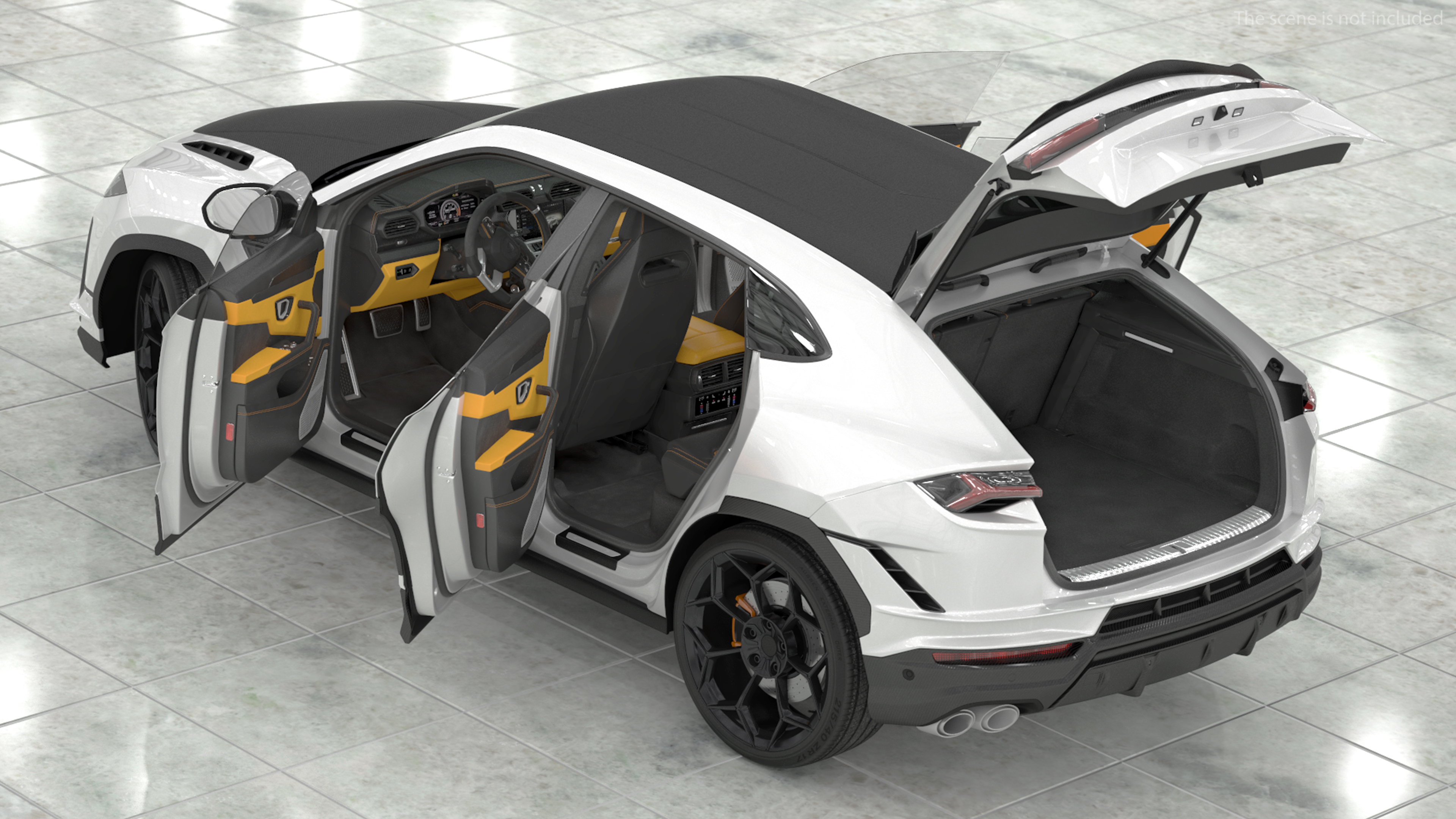 3D Super Luxury SUV Rigged model
