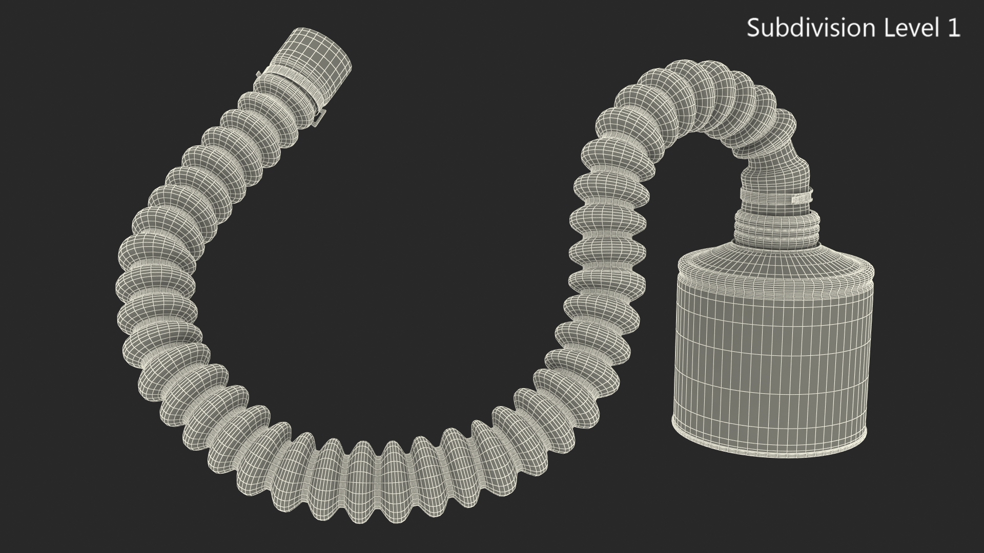3D model Filter Canister with Hose