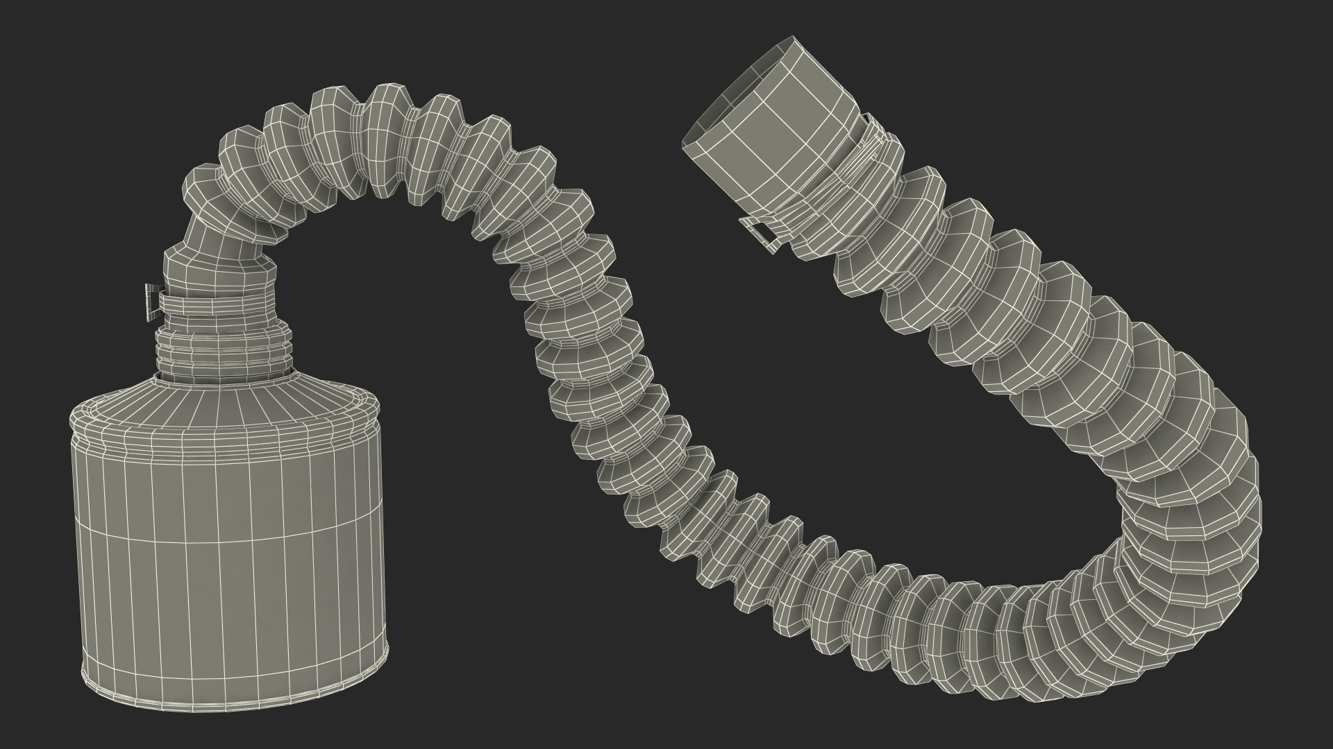 3D model Filter Canister with Hose