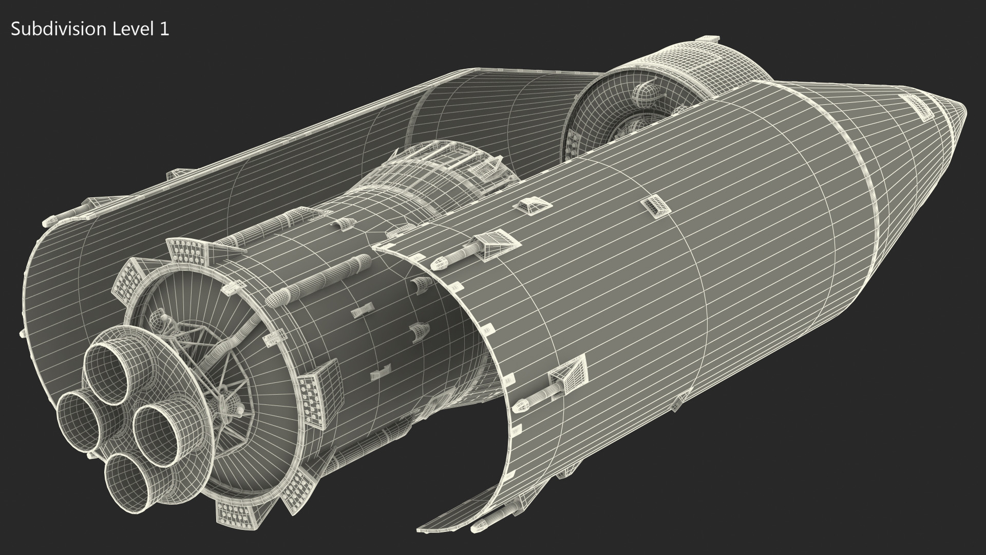 3D model LV Angara Breeze M Upper Stage