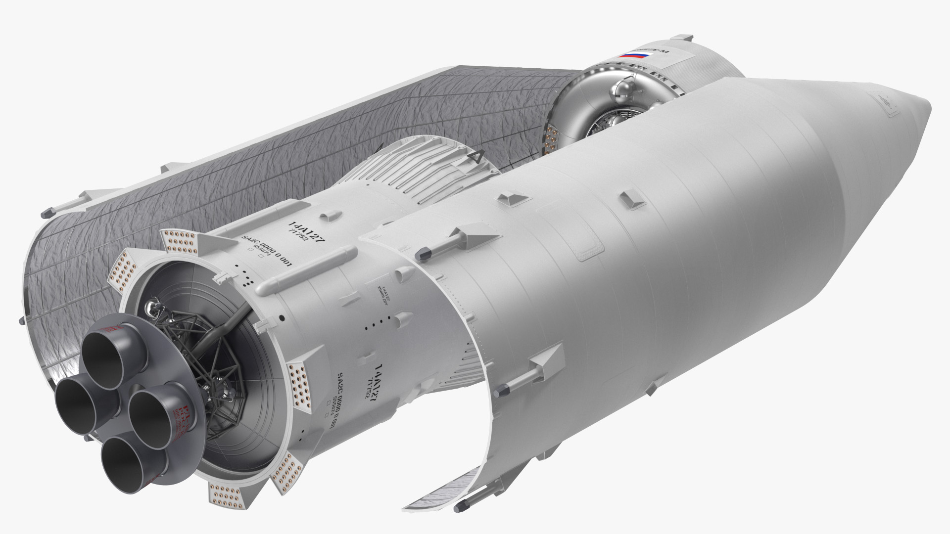 3D model LV Angara Breeze M Upper Stage