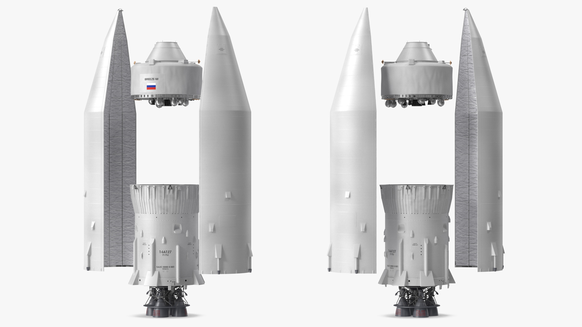 3D model LV Angara Breeze M Upper Stage