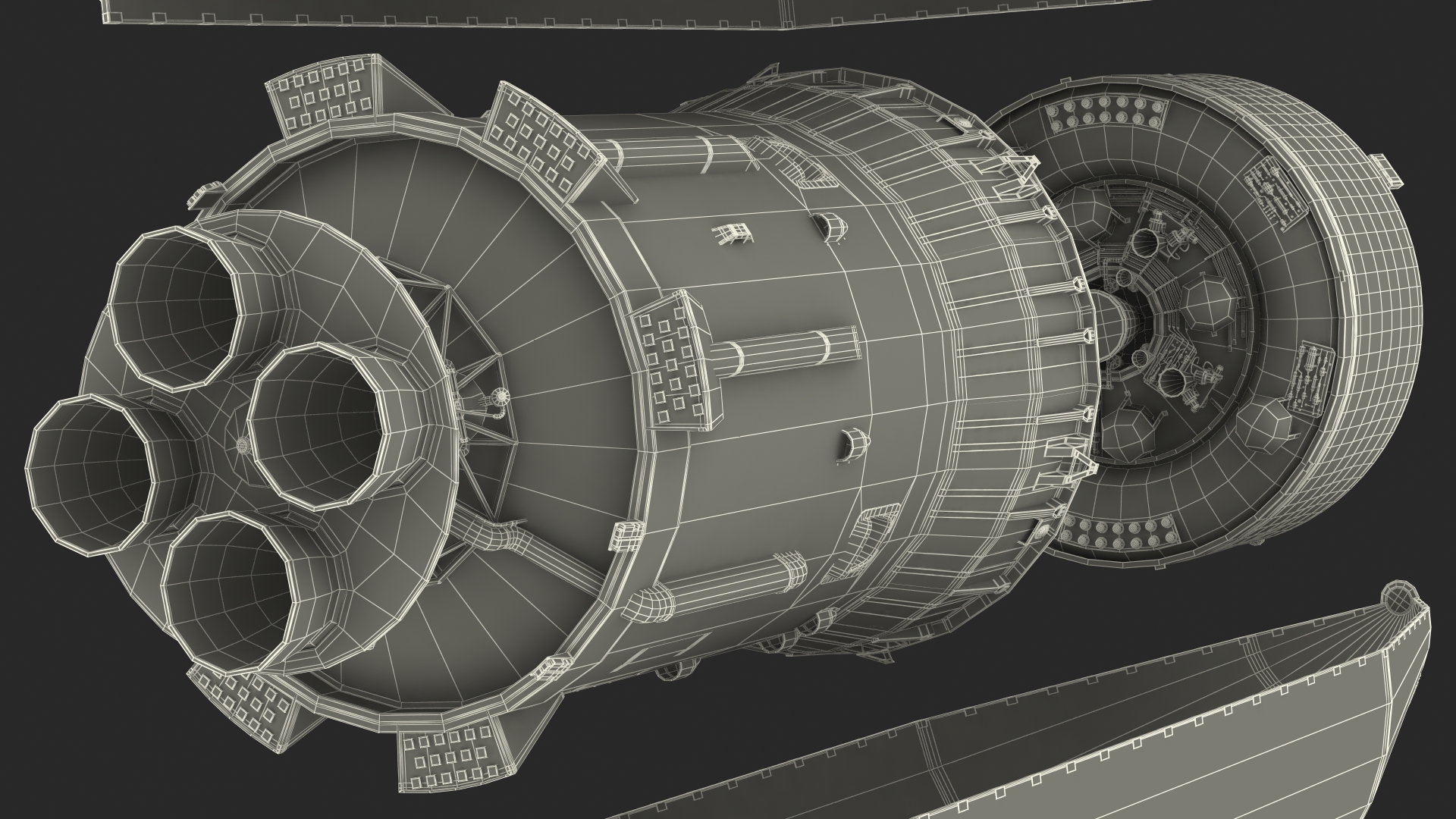 3D model LV Angara Breeze M Upper Stage