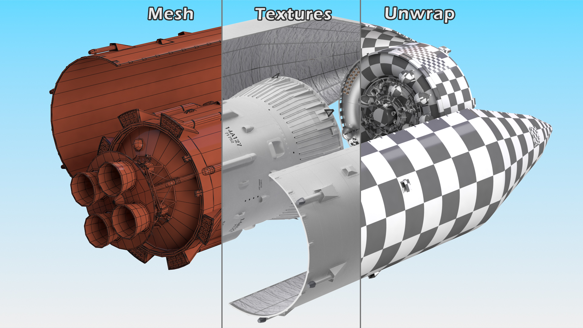 3D model LV Angara Breeze M Upper Stage