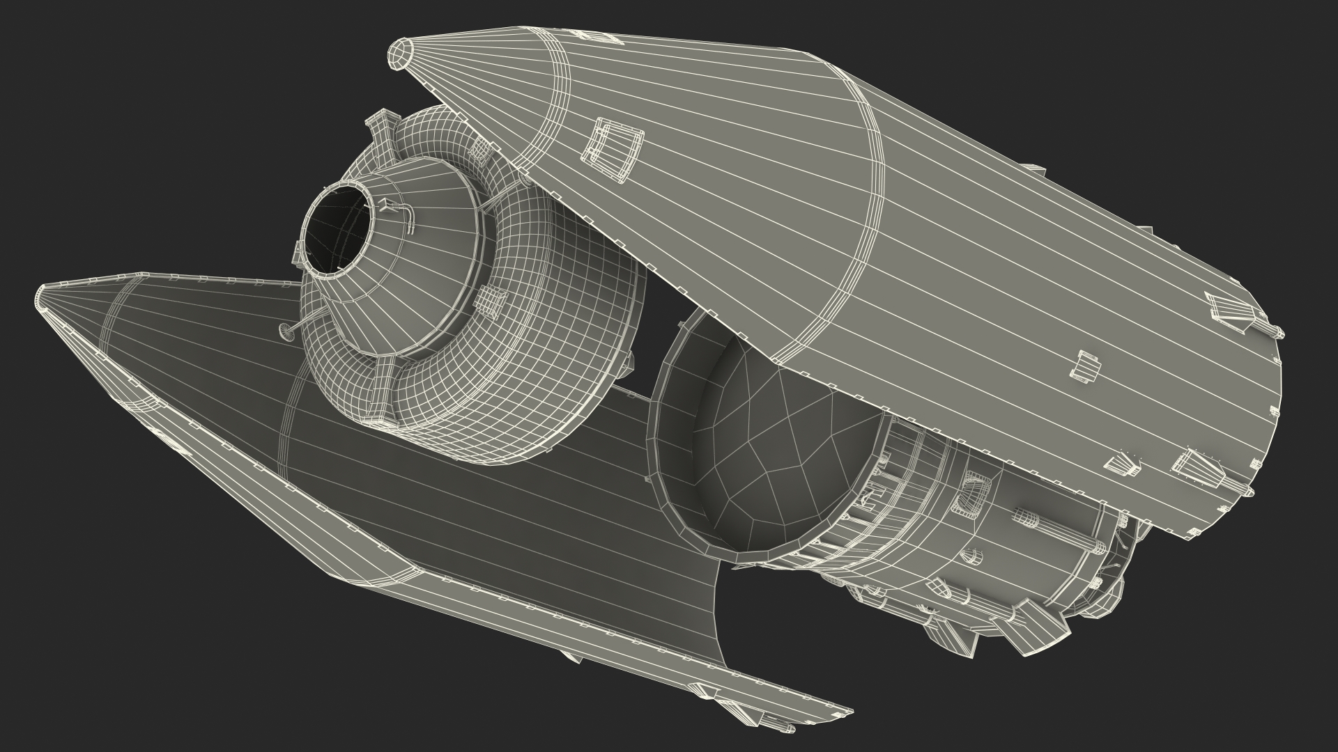 3D model LV Angara Breeze M Upper Stage