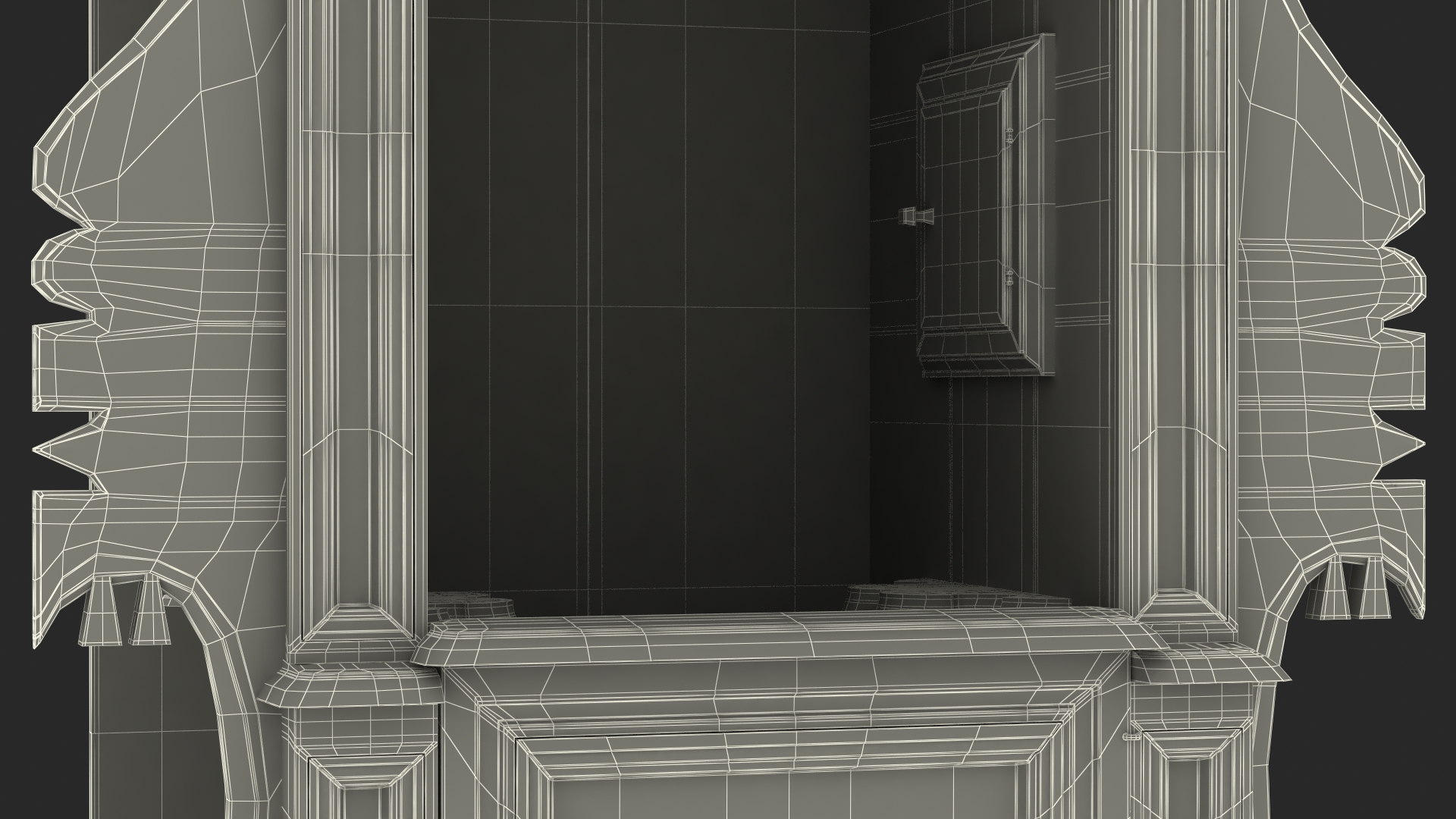 3D model Renaissance Style Confessional