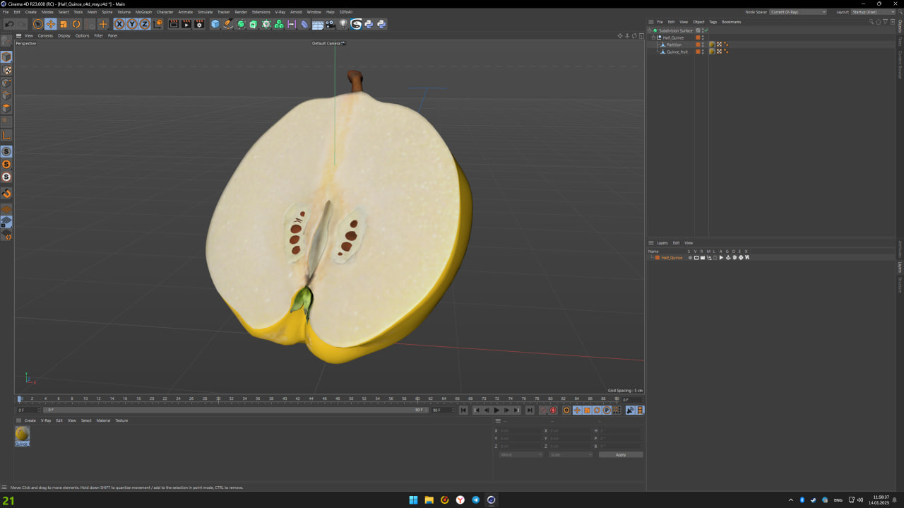 3D Half Quince