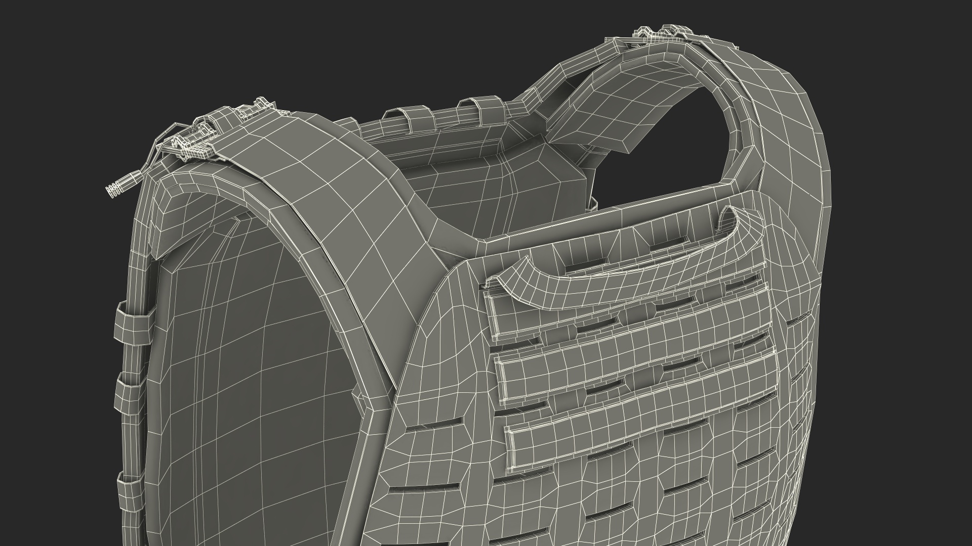 Tactical Body Armor Vest 3D model