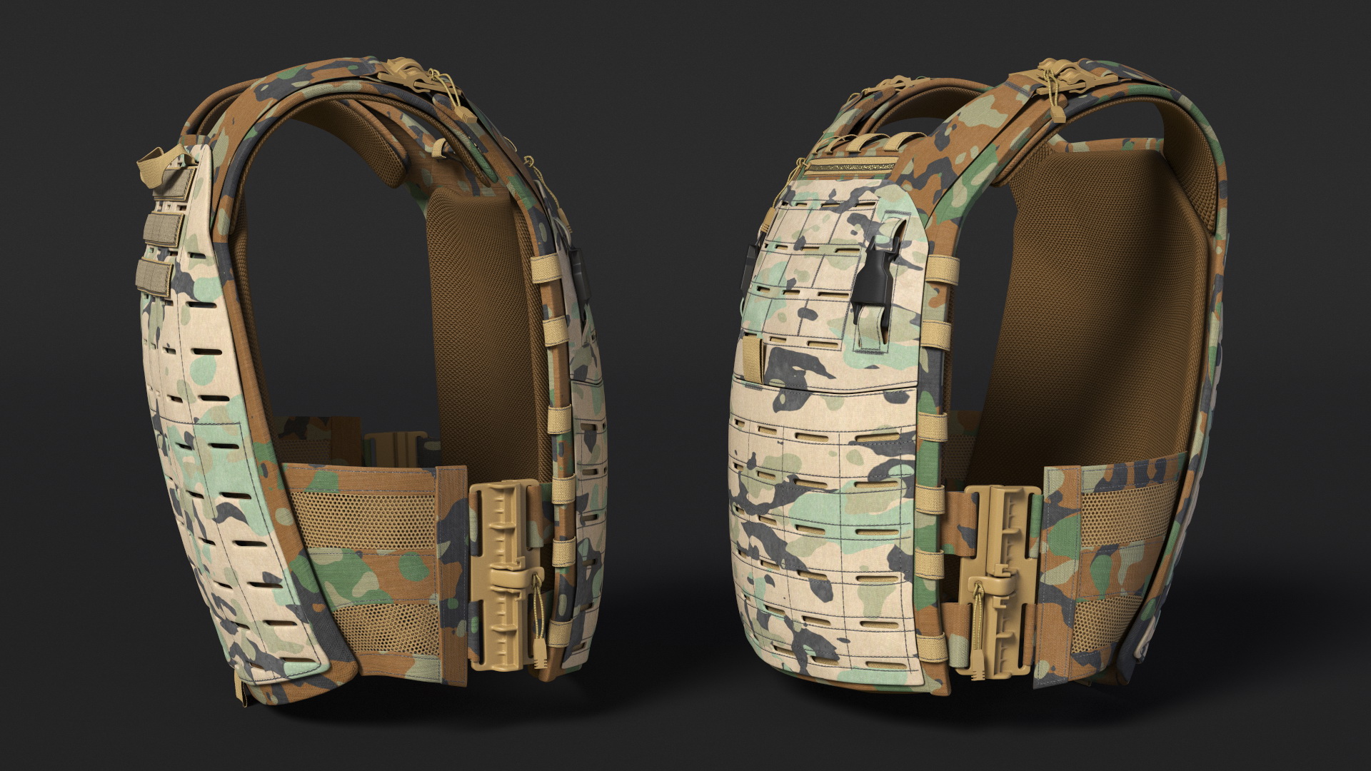 Tactical Body Armor Vest 3D model