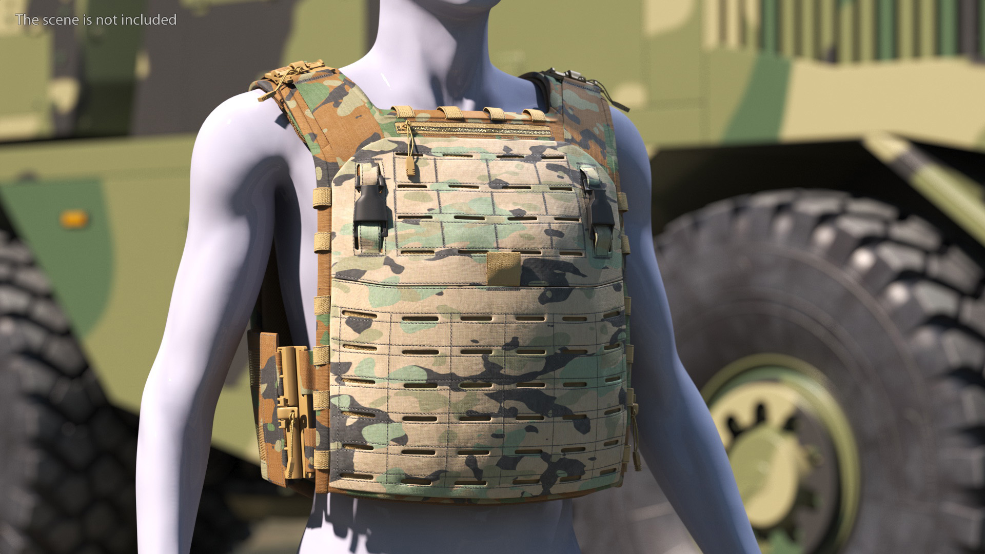 Tactical Body Armor Vest 3D model