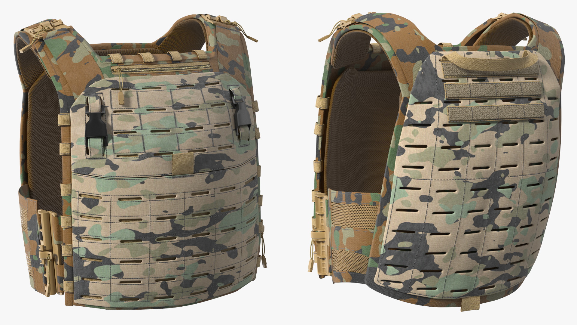 Tactical Body Armor Vest 3D model