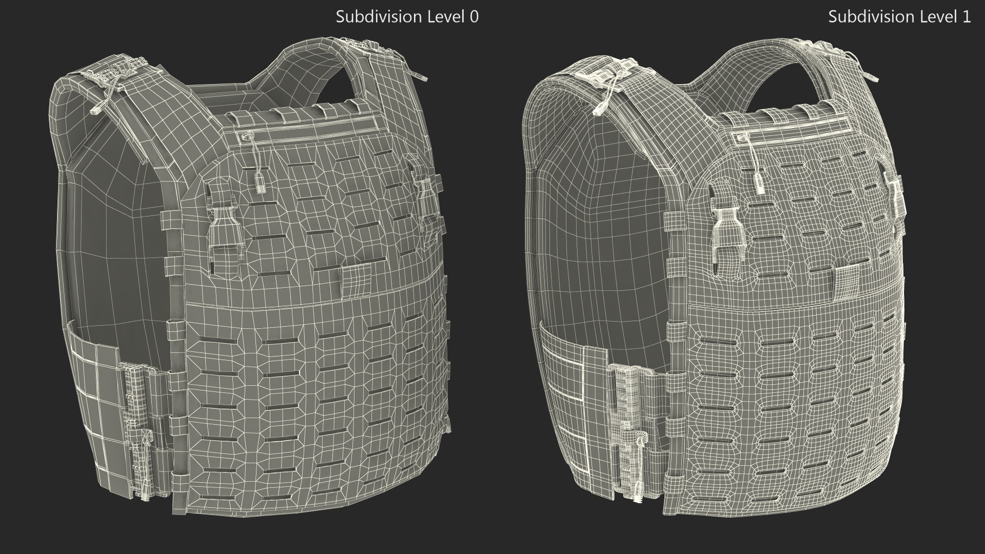Tactical Body Armor Vest 3D model
