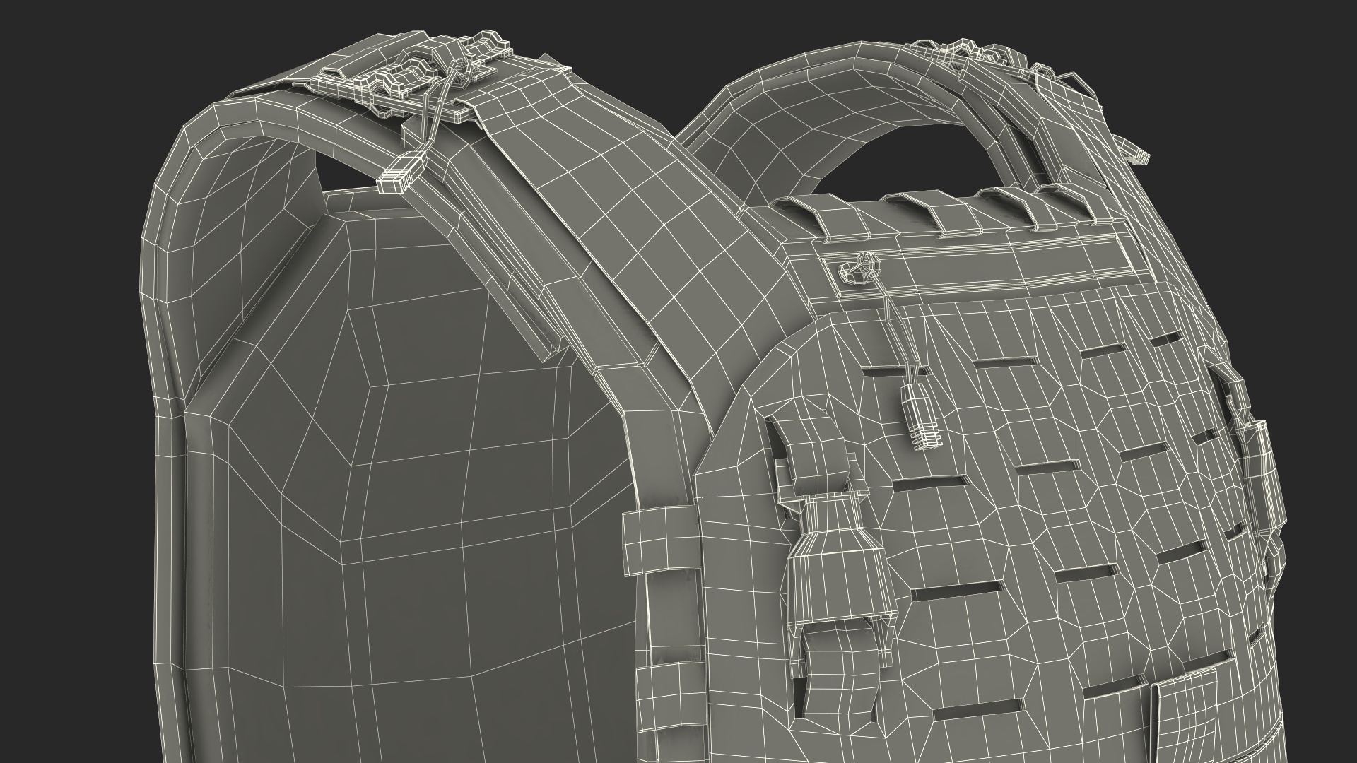 Tactical Body Armor Vest 3D model