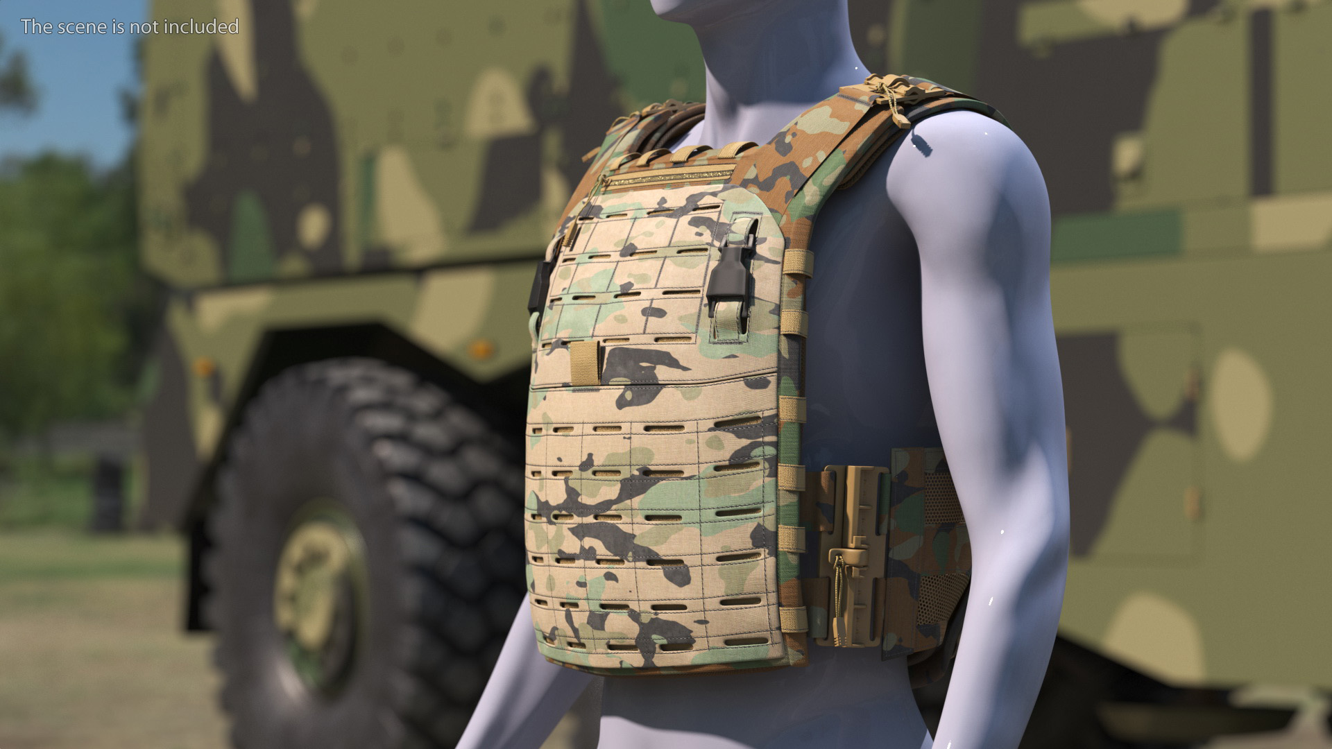 Tactical Body Armor Vest 3D model