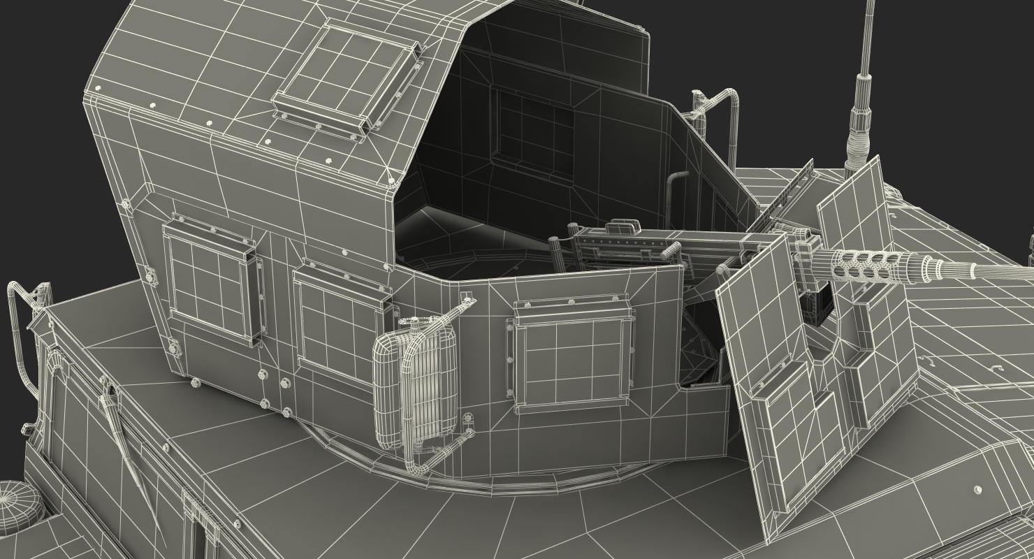 Humvee M1151 Enhanced Armament Carrier Simple Interior Camo 3D model