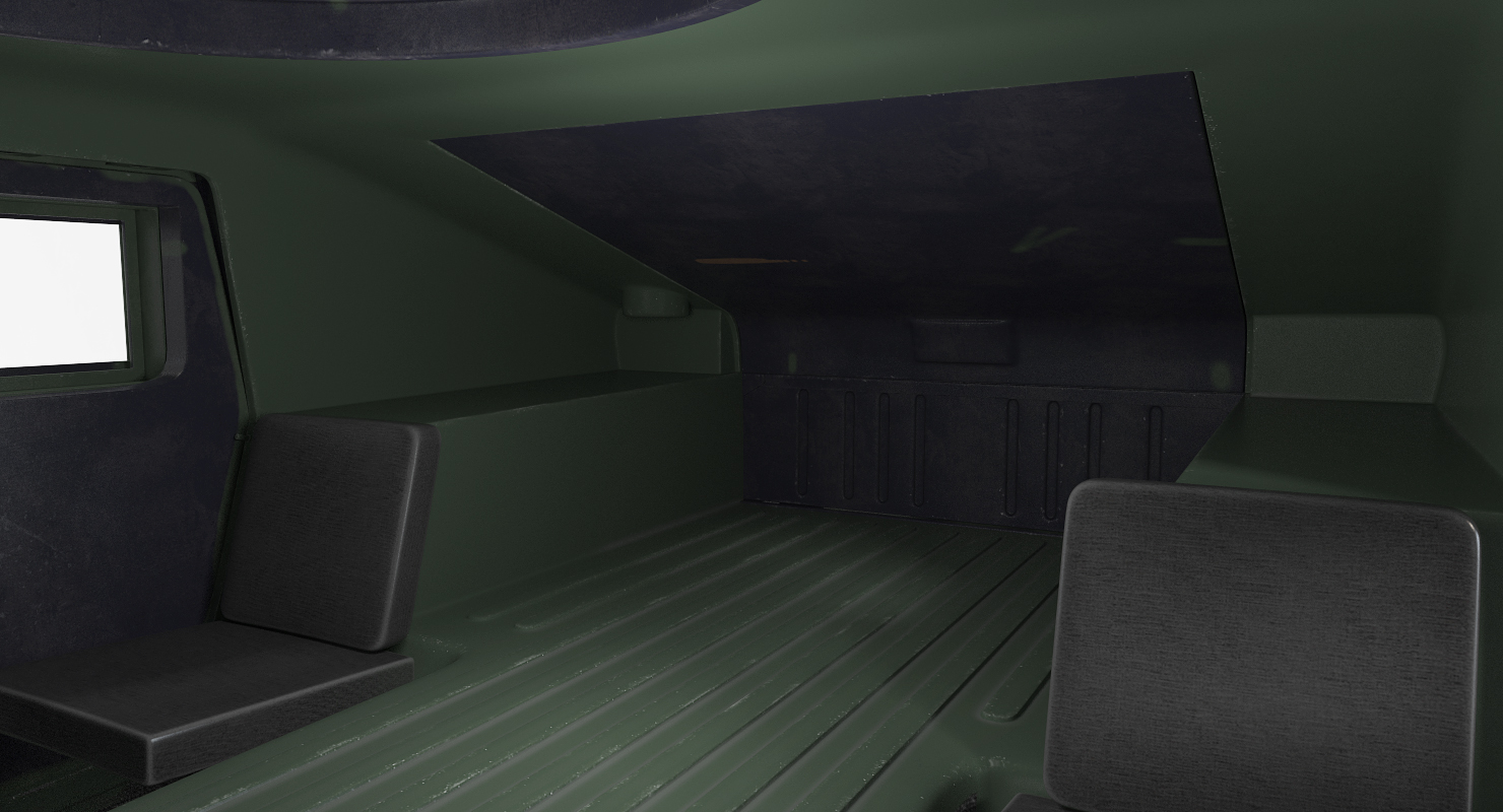 Humvee M1151 Enhanced Armament Carrier Simple Interior Camo 3D model