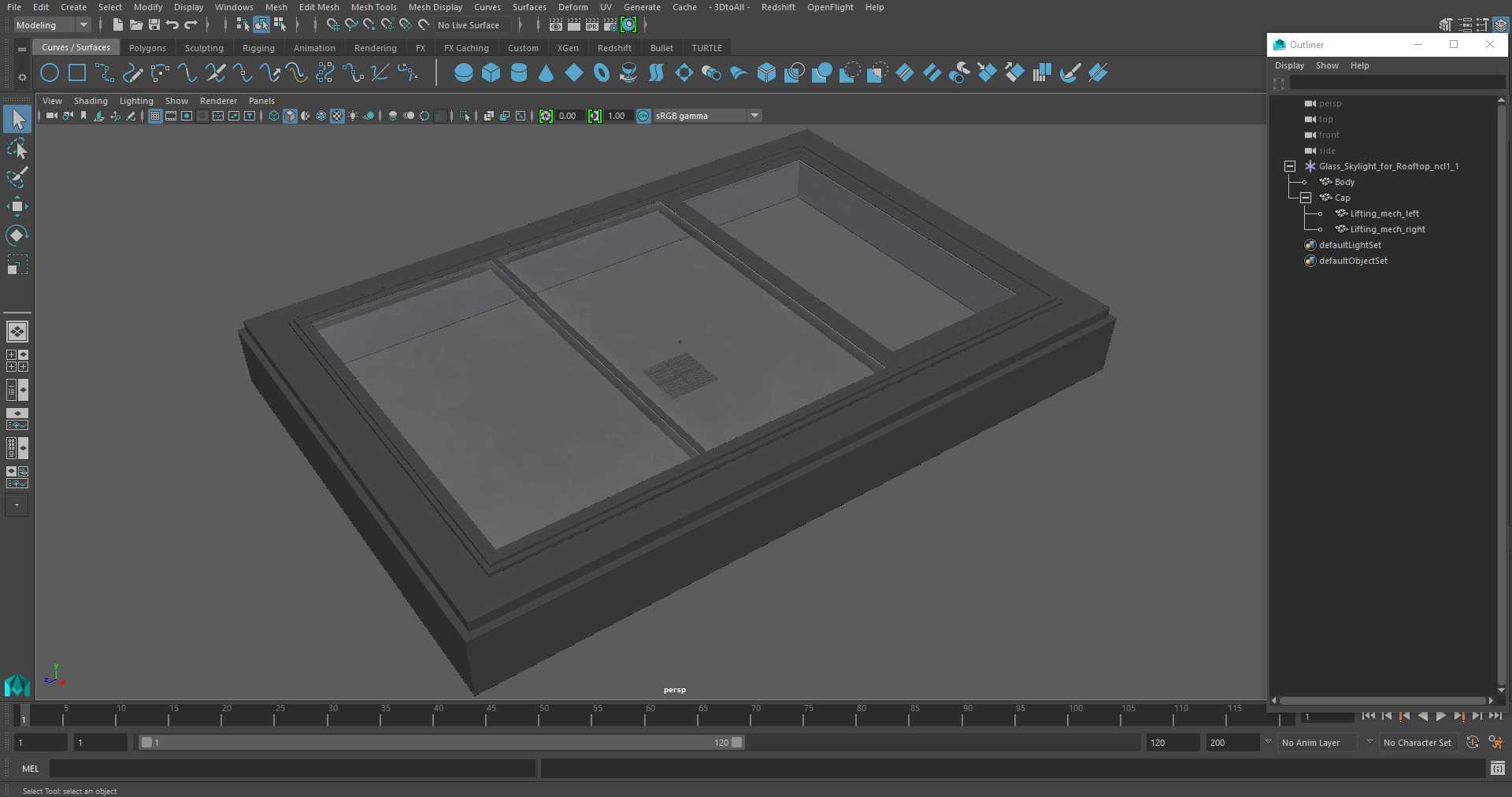 3D Glass Skylight for Rooftop