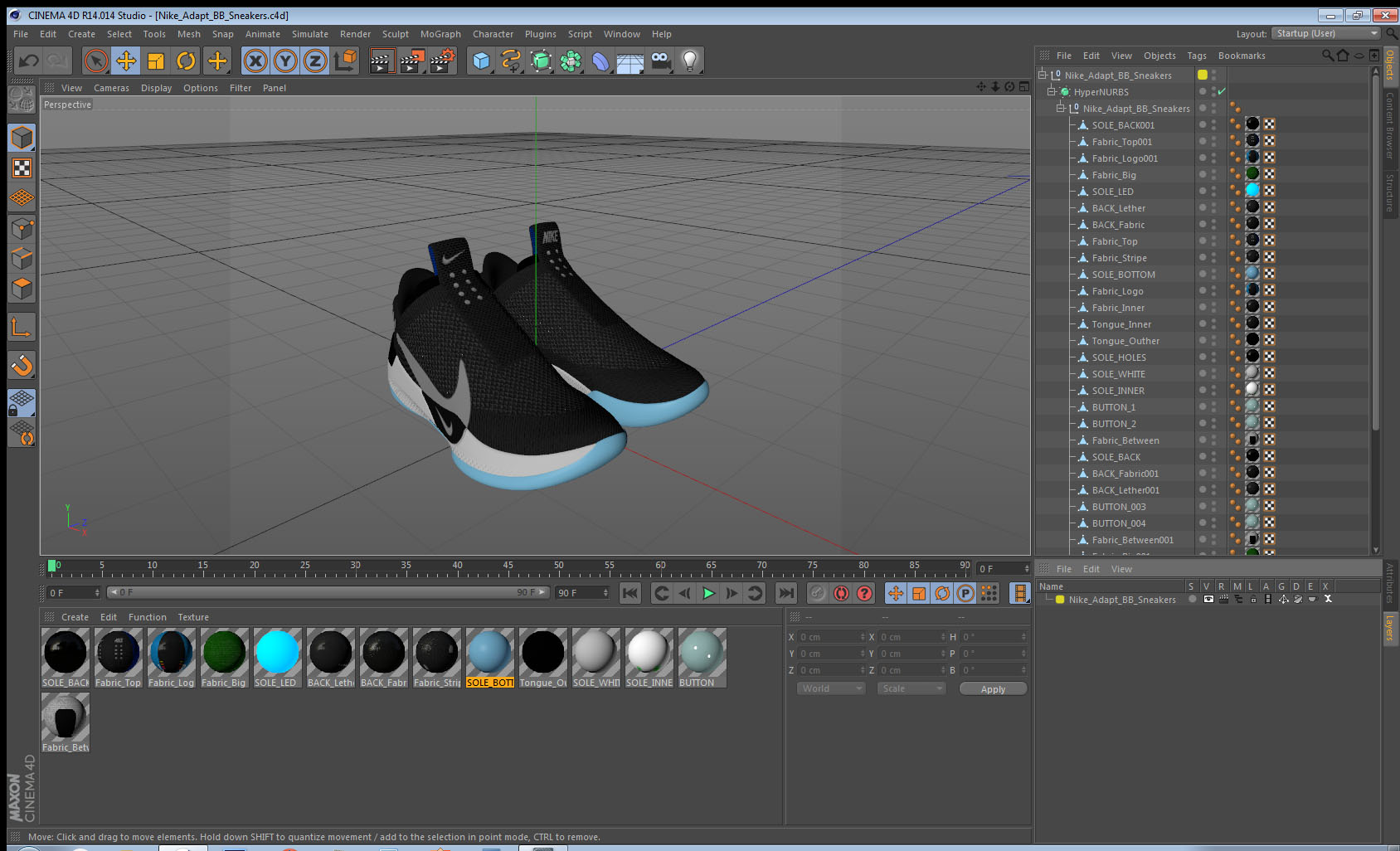 Nike Adapt BB Sneakers 3D