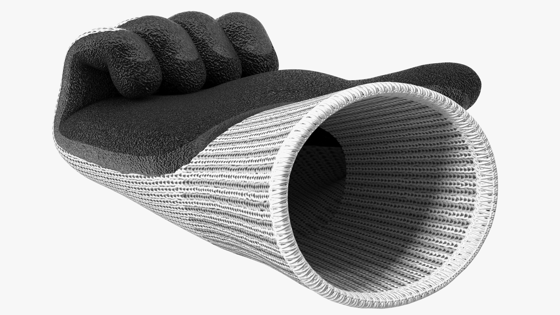 3D Safety Work Gloves Thumbs Up model