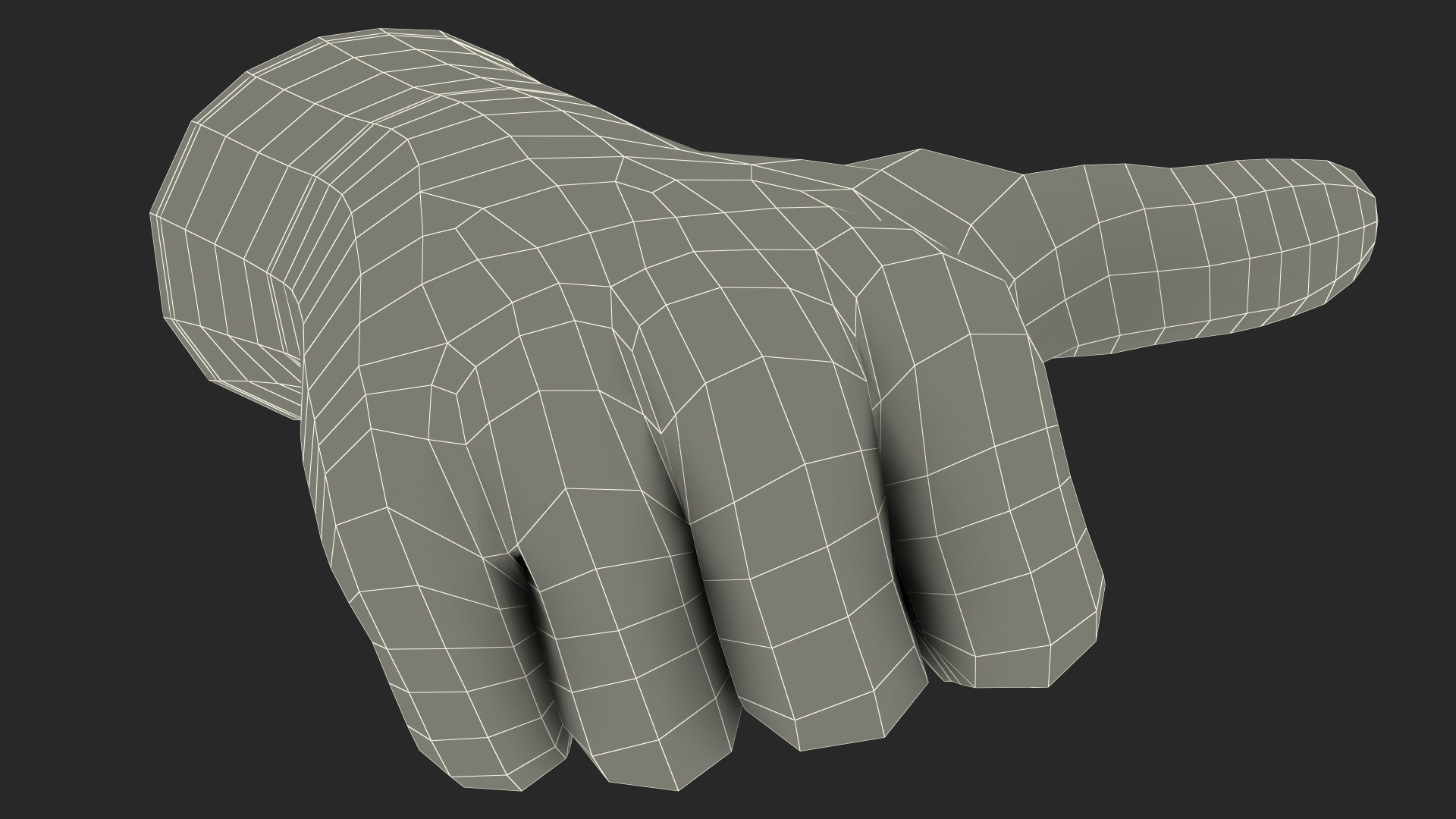 3D Safety Work Gloves Thumbs Up model