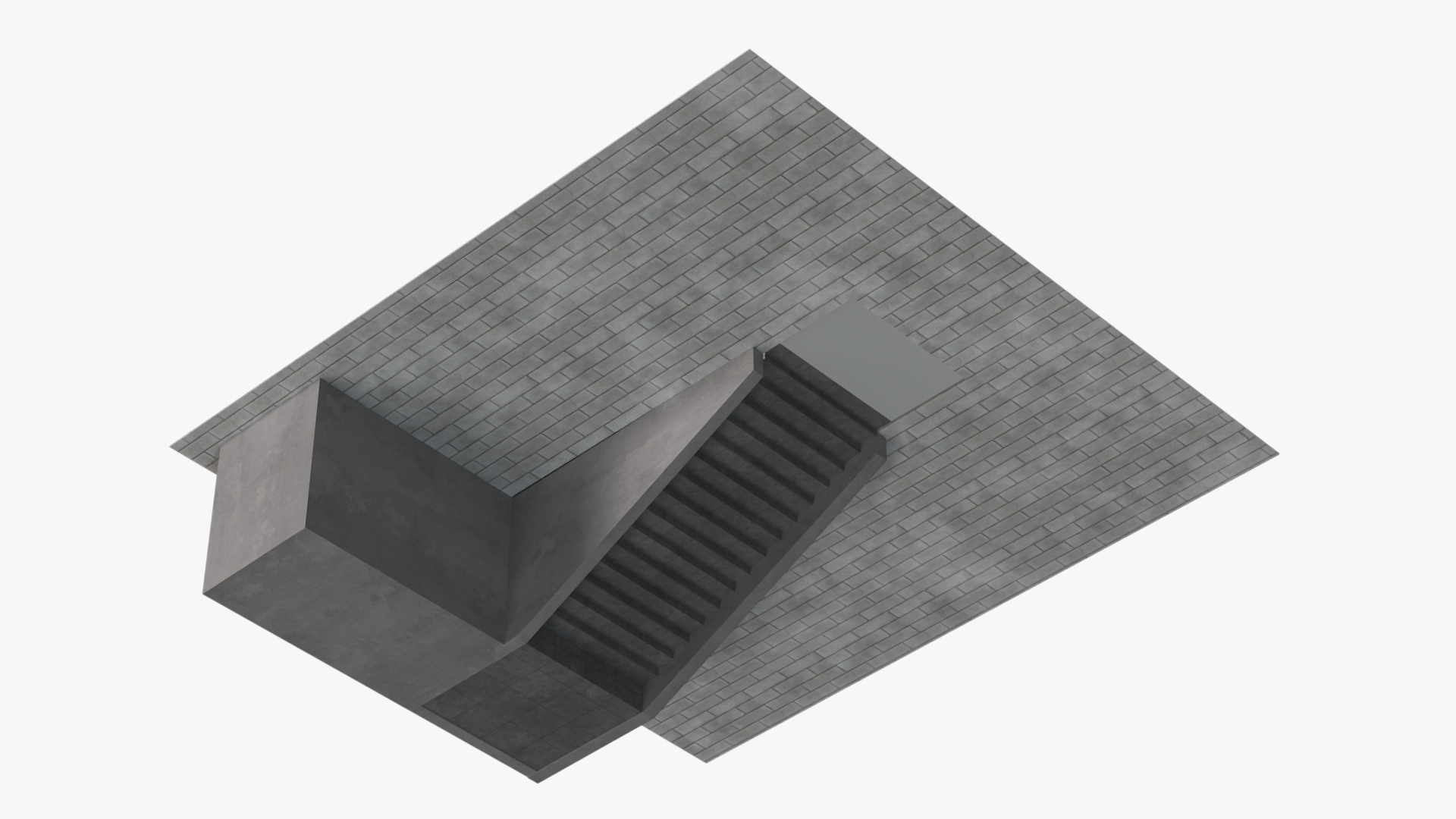 3D Modern Tokyo Subway Entrance model