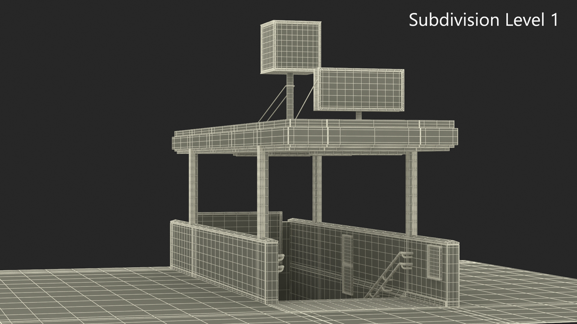 3D Modern Tokyo Subway Entrance model