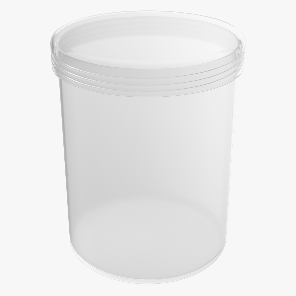Plastic Round Box with Cap
