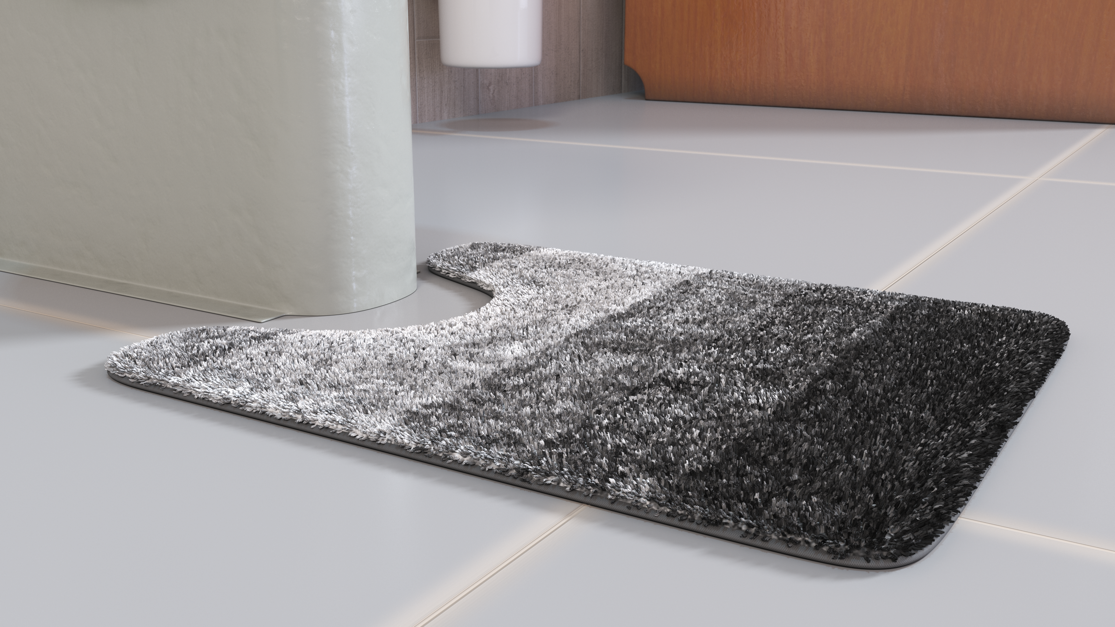 Bathroom Contour Rug Fur, view 11