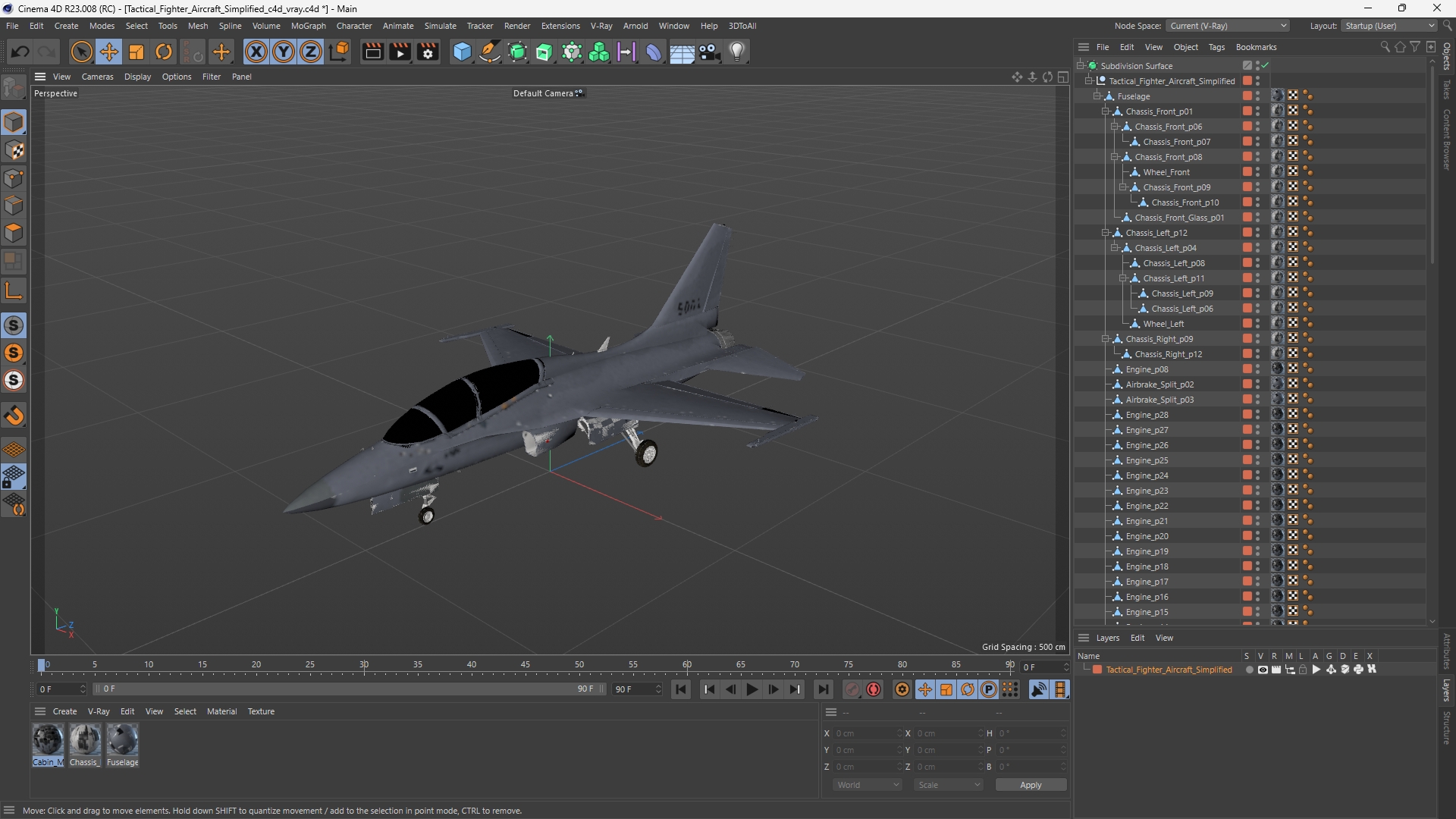 Tactical Fighter Aircraft Simplified - view 12