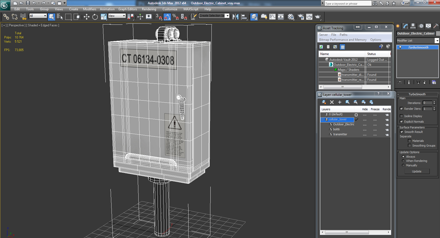 Outdoor Electric Cabinet 3D model