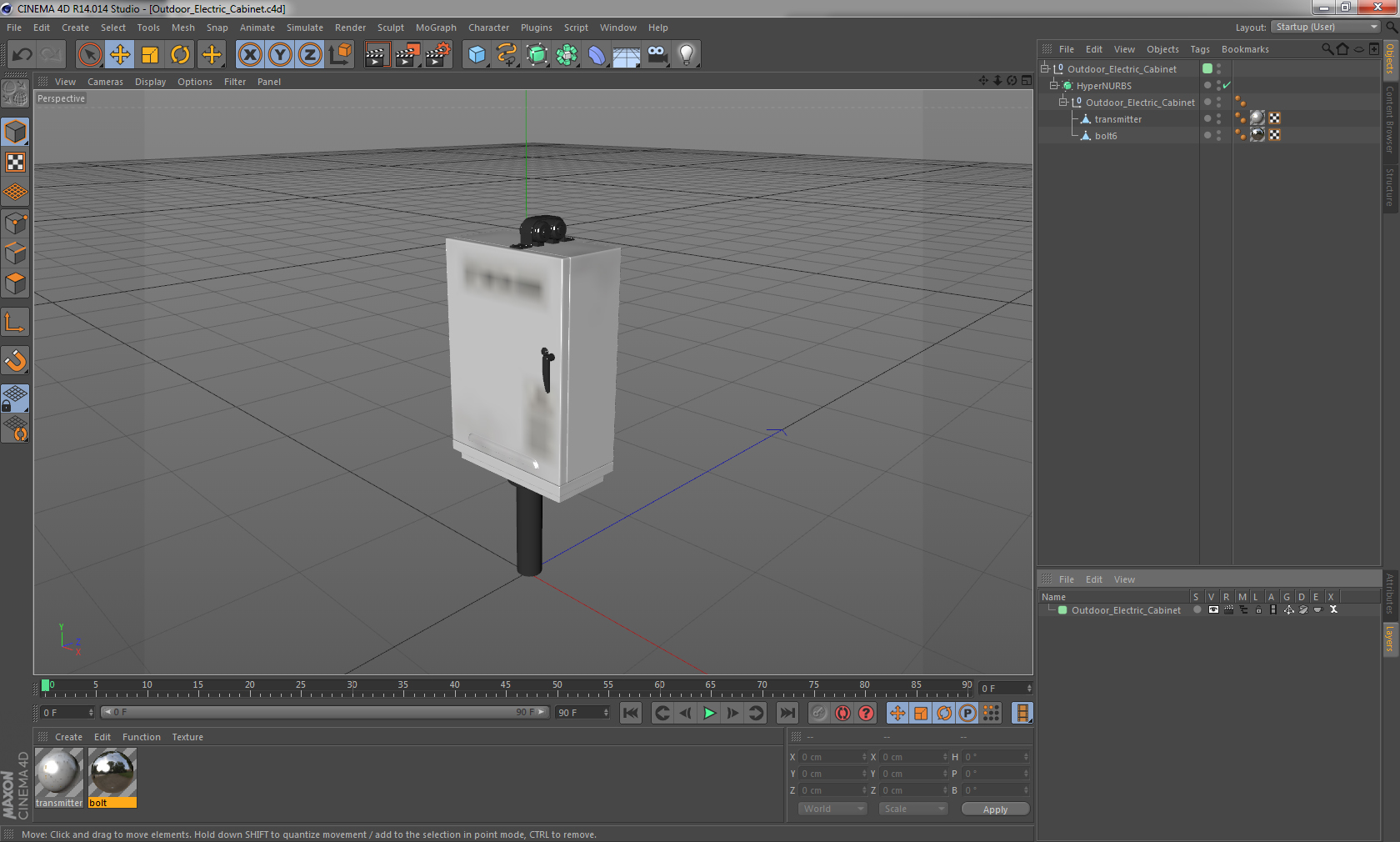 Outdoor Electric Cabinet 3D model